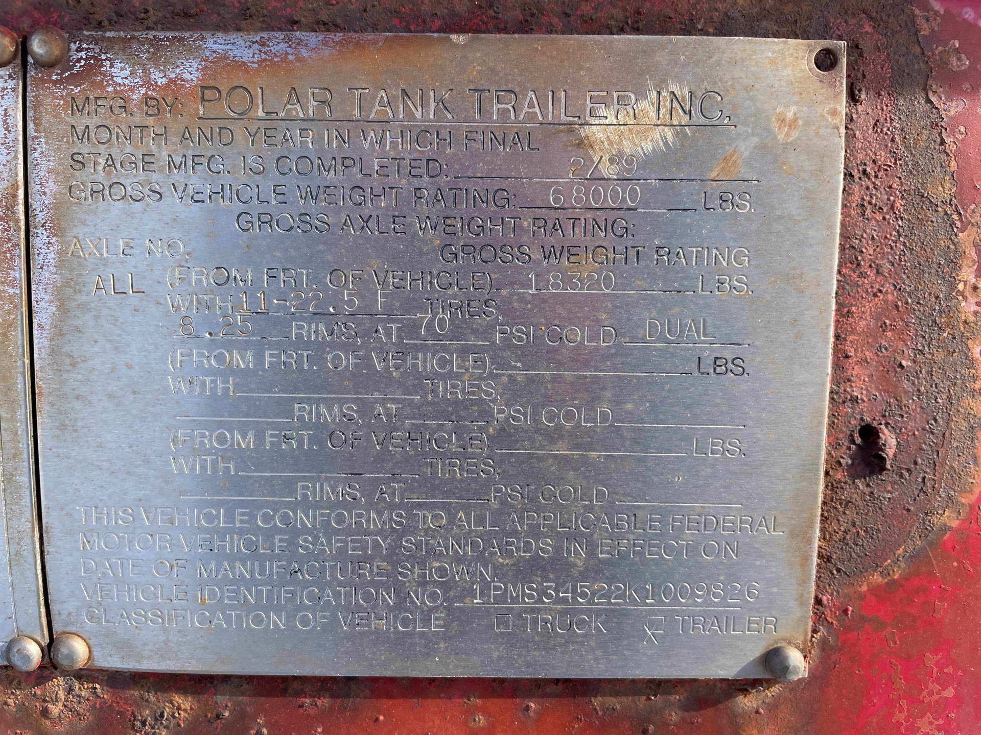 Metal ID Plate Image