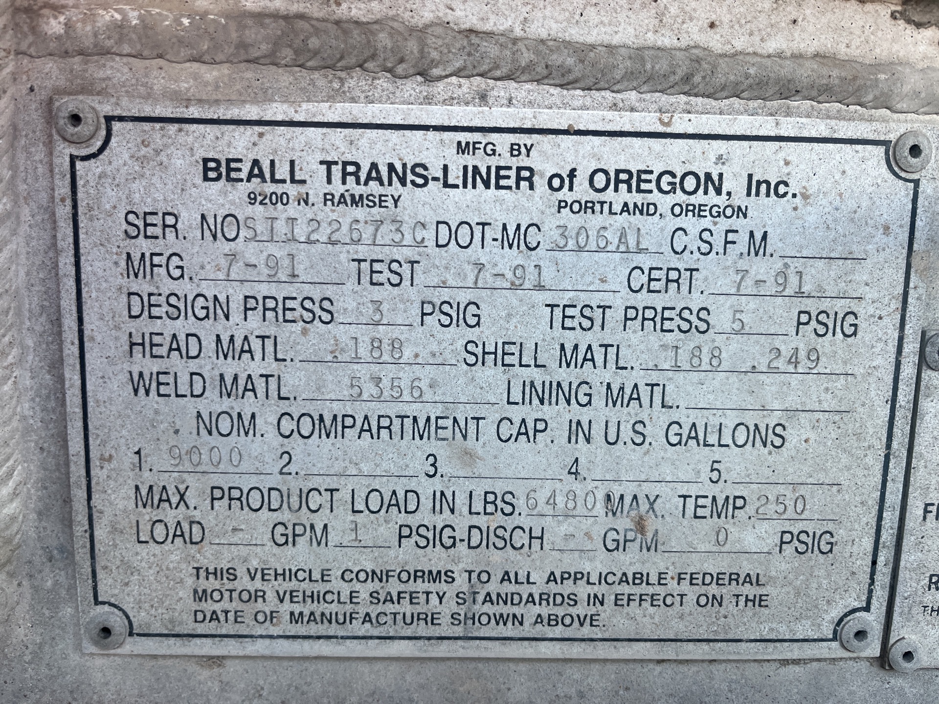 Metal ID Plate Image