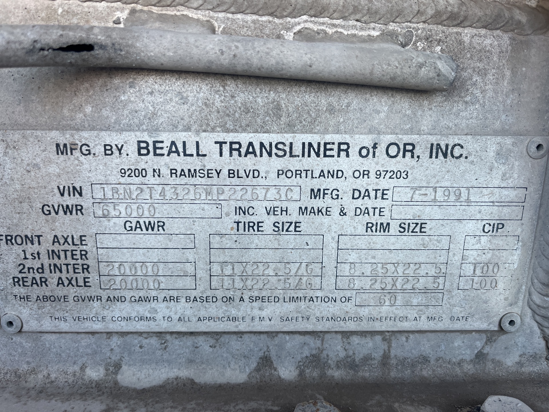 Metal ID Plate Image