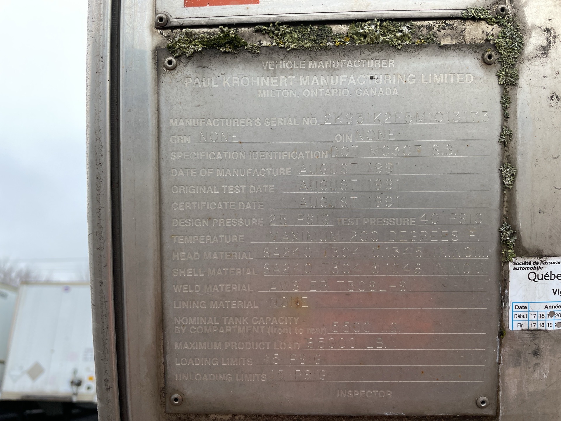 Metal ID Plate Image