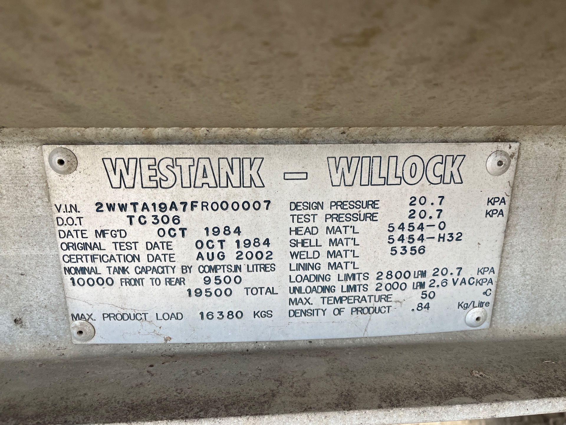Metal ID Plate Image