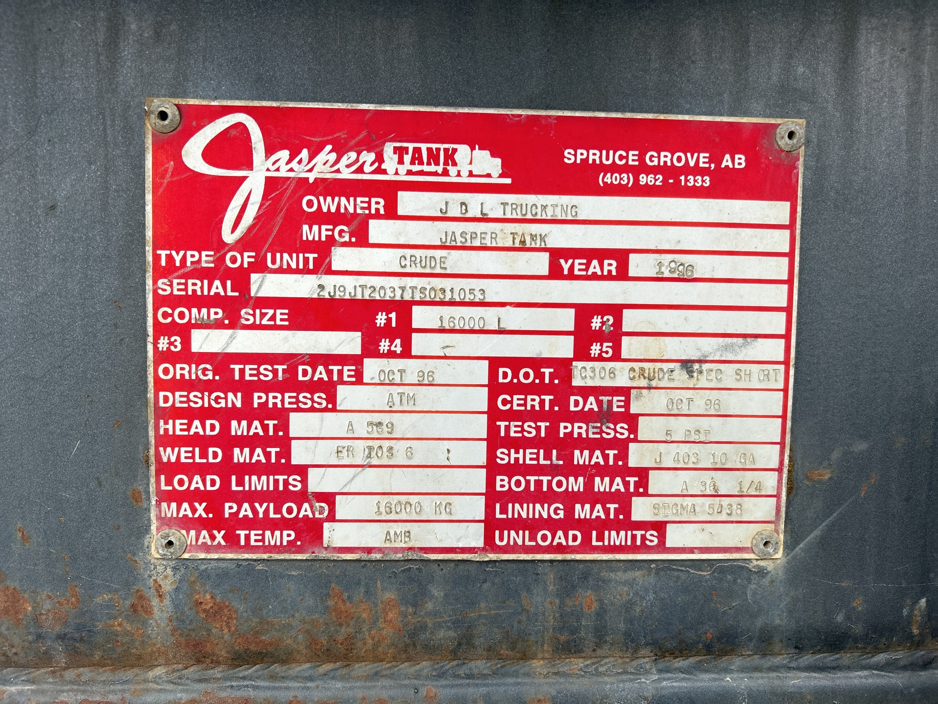Metal ID Plate Image