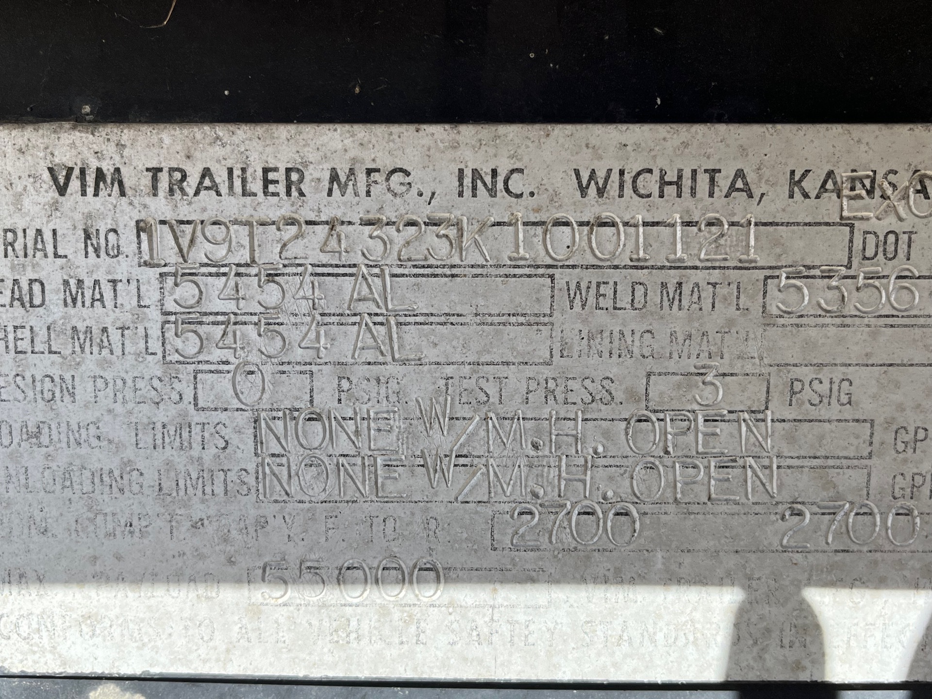 Metal ID Plate Image