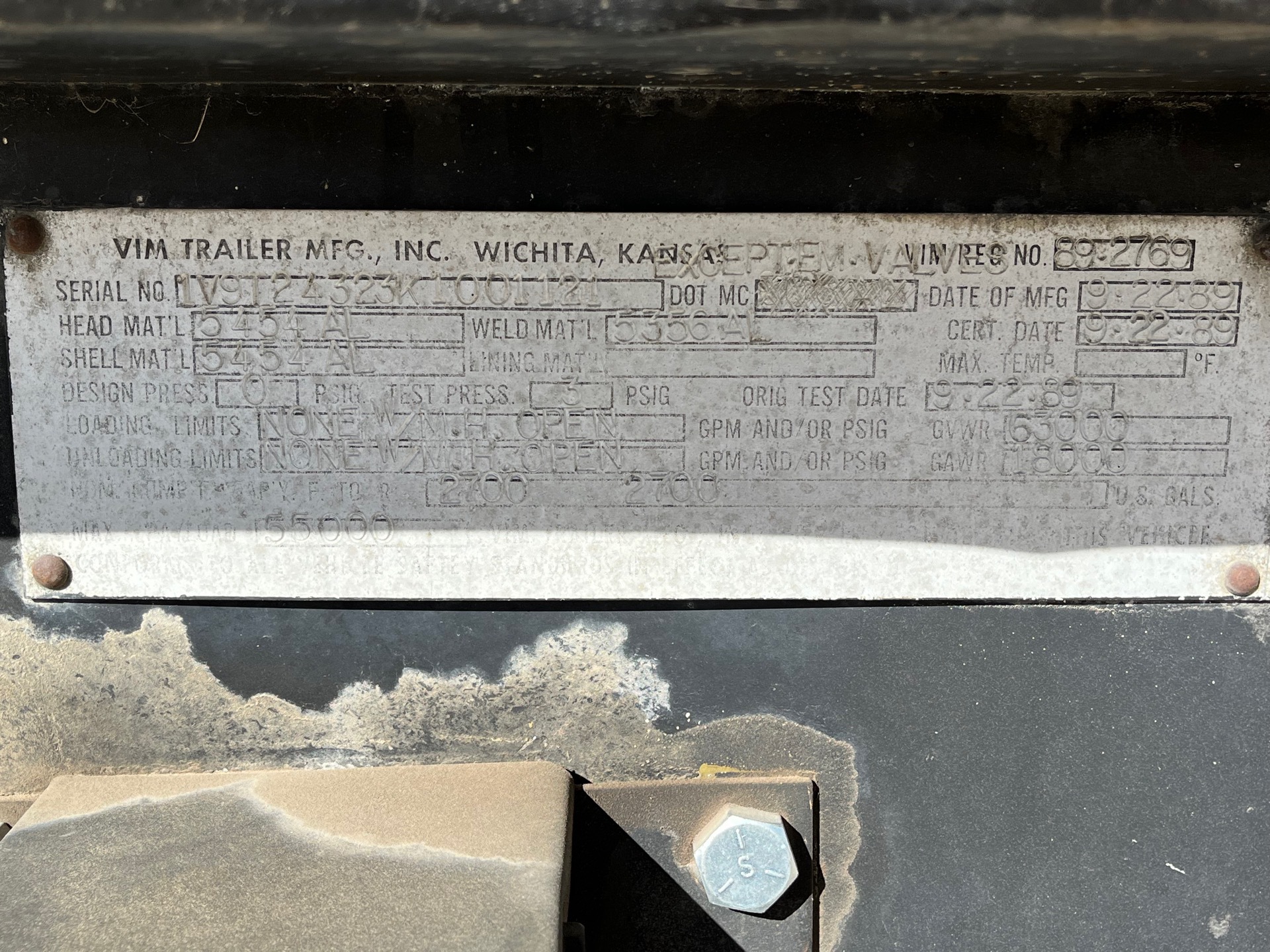 Metal ID Plate Image