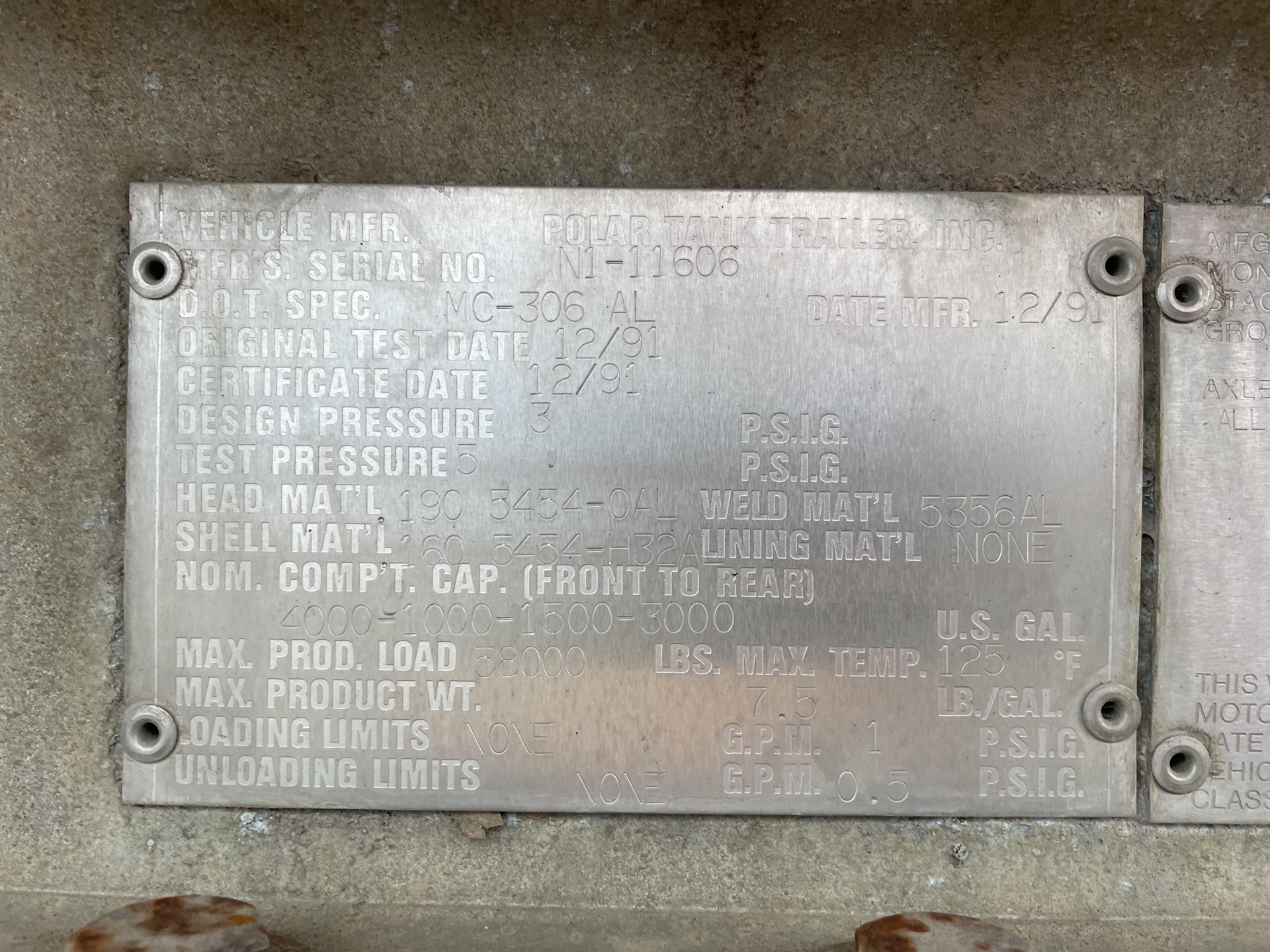Metal ID Plate Image