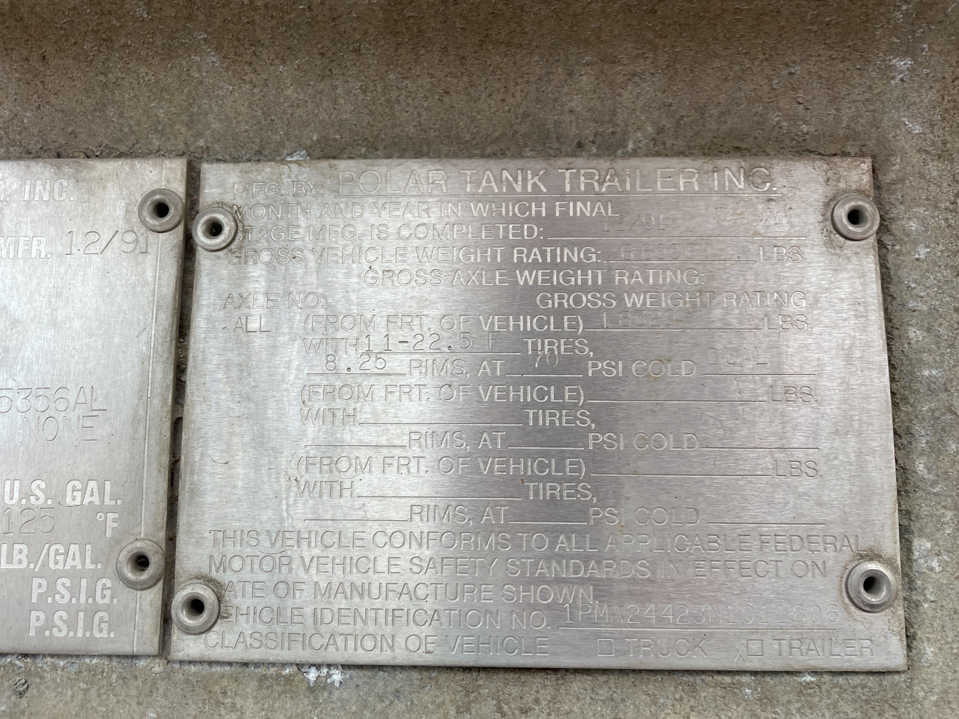 Metal ID Plate Image