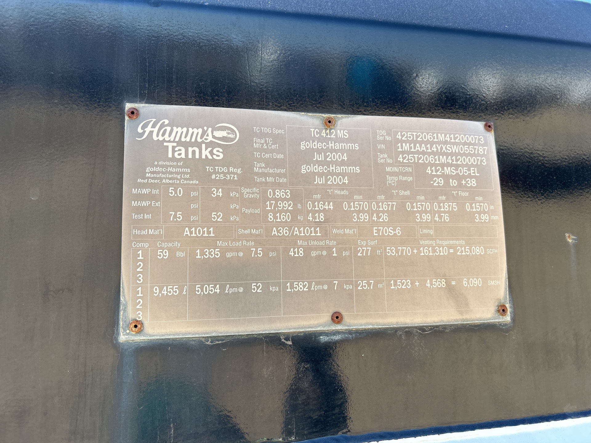 Metal ID Plate Image