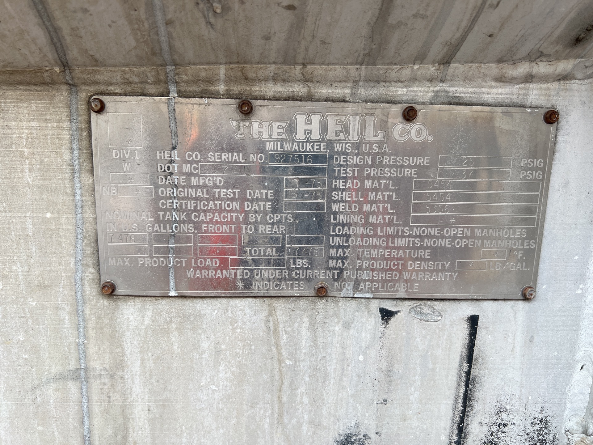 Metal ID Plate Image