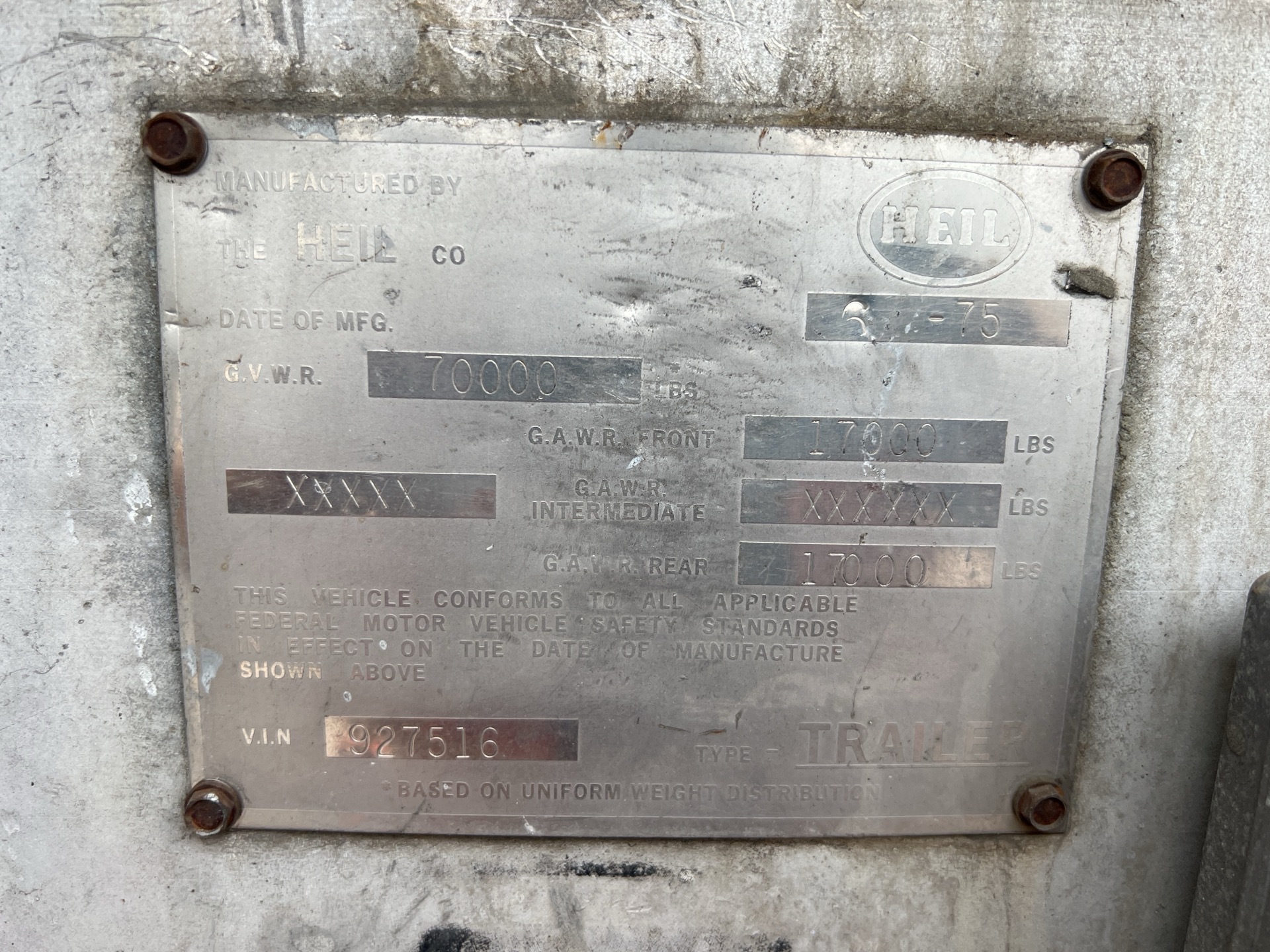 Metal ID Plate Image