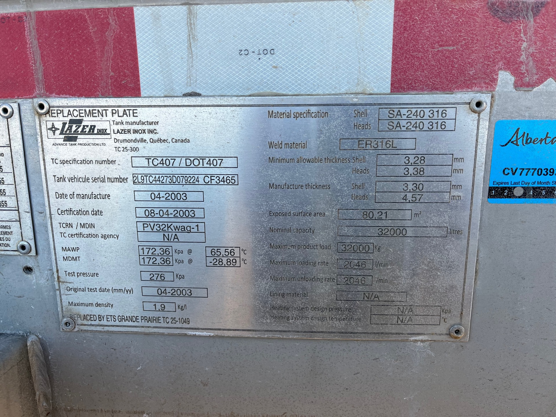 Metal ID Plate Image