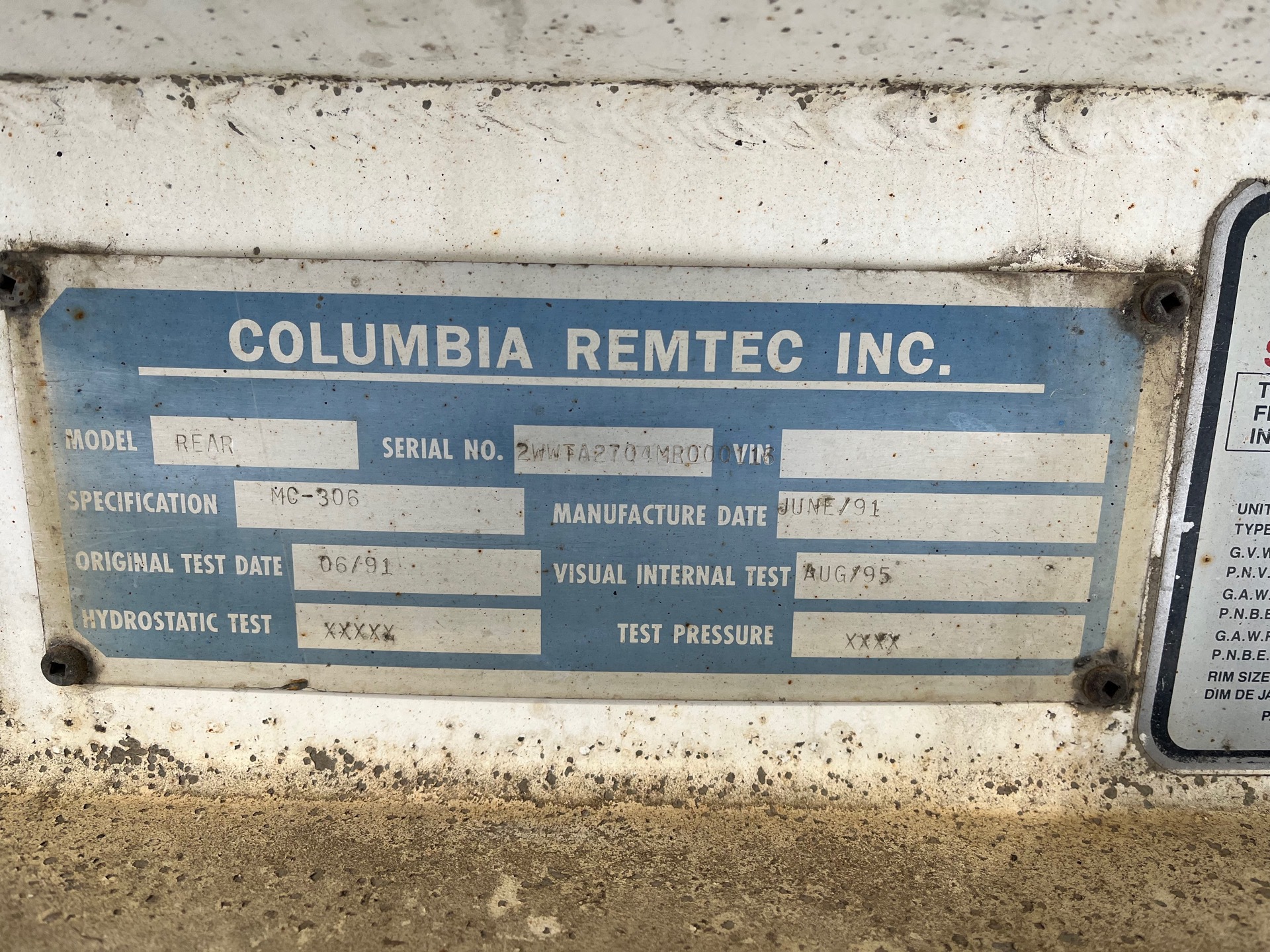 Metal ID Plate Image