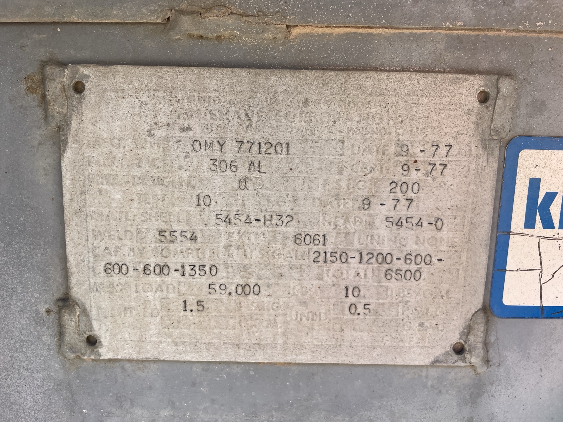 Metal ID Plate Image