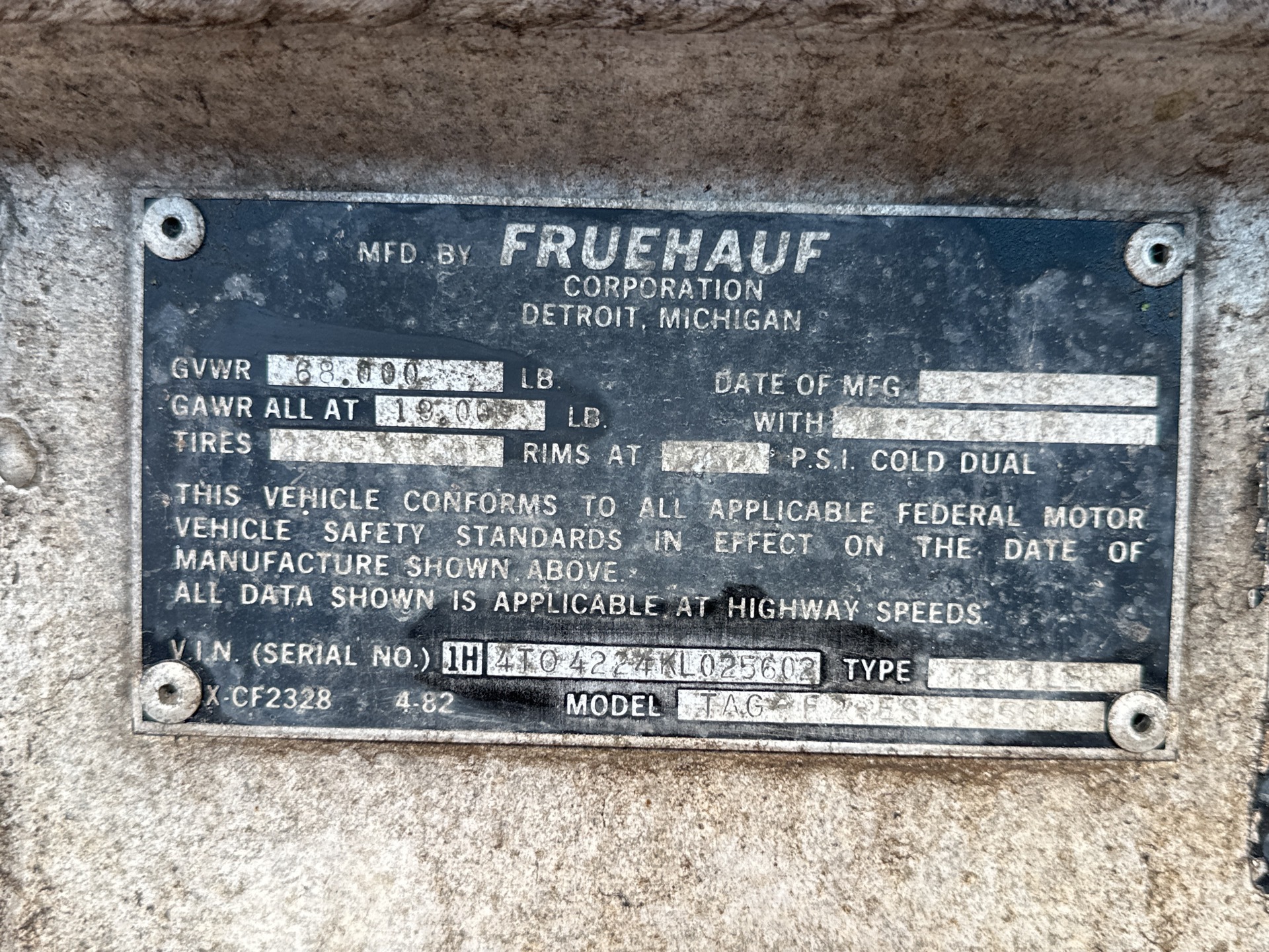 Metal ID Plate Image