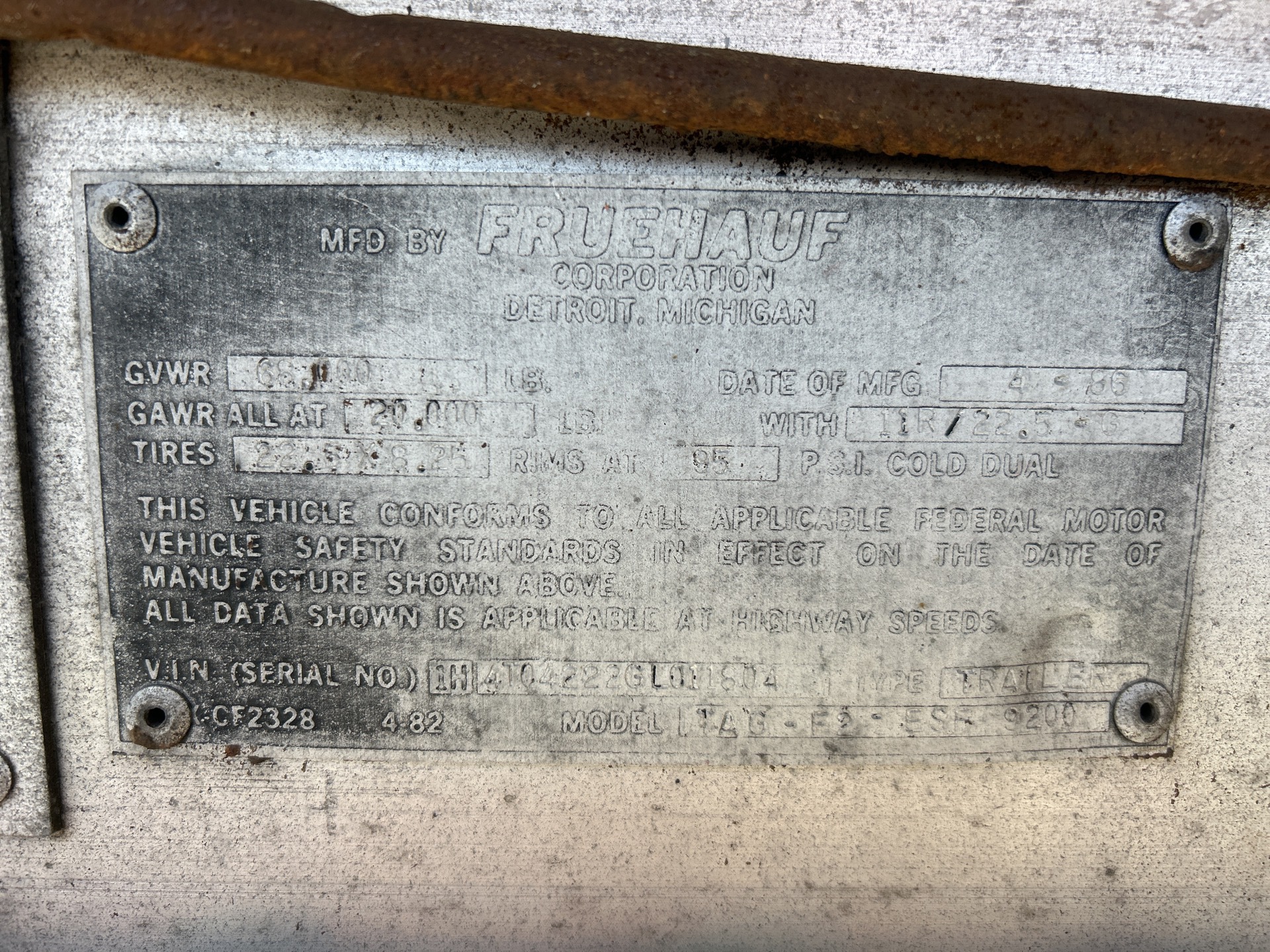 Metal ID Plate Image