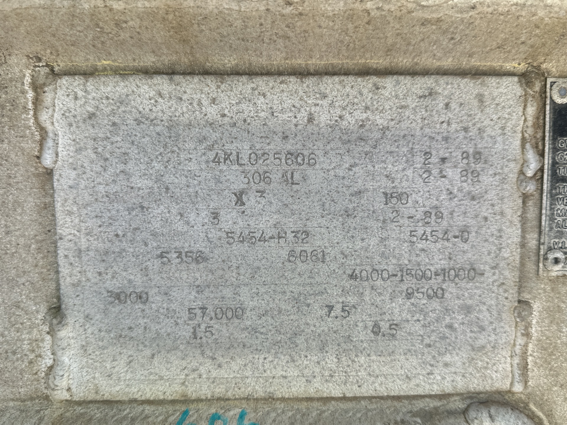 Metal ID Plate Image