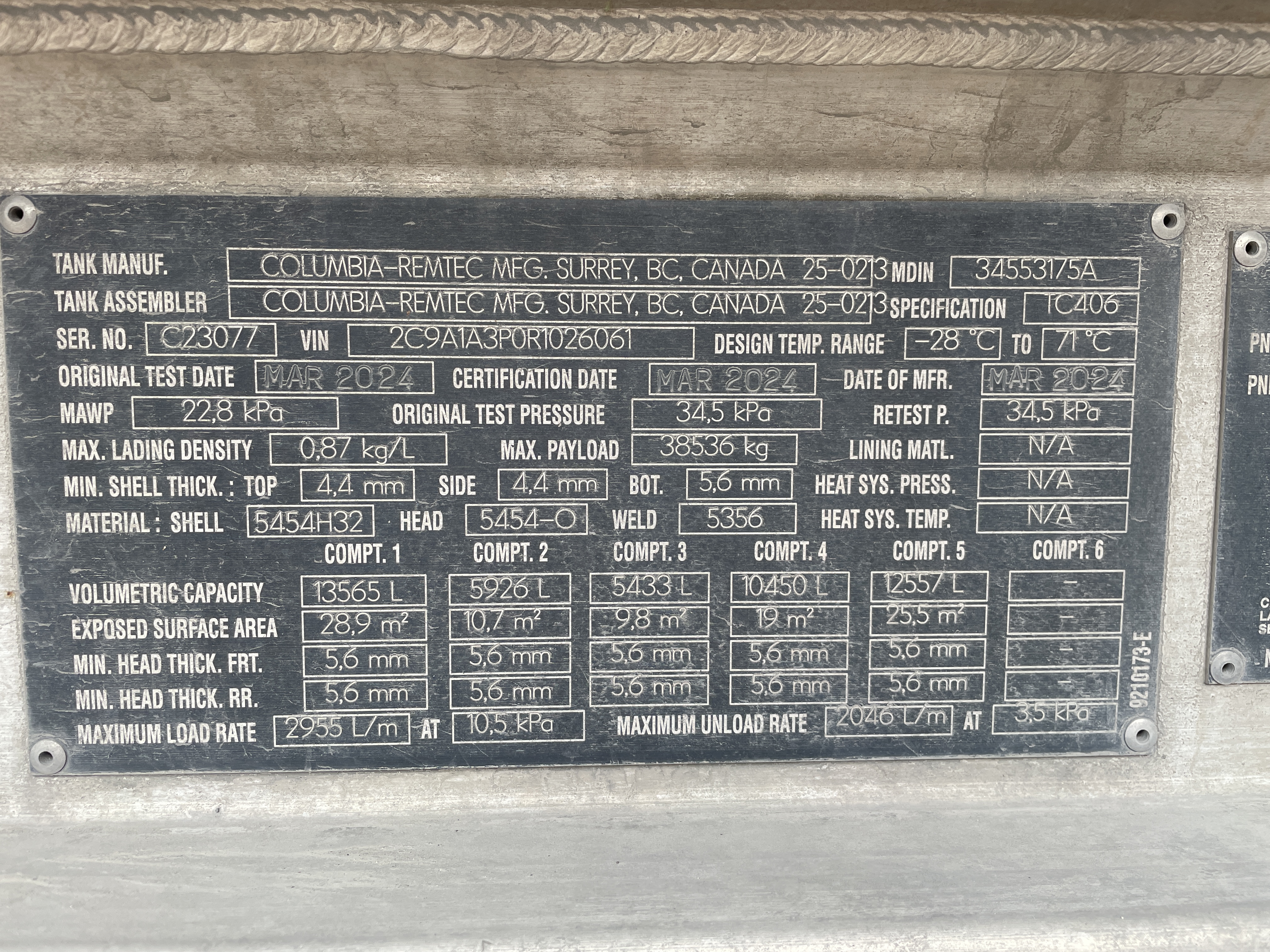 Metal ID Plate Image