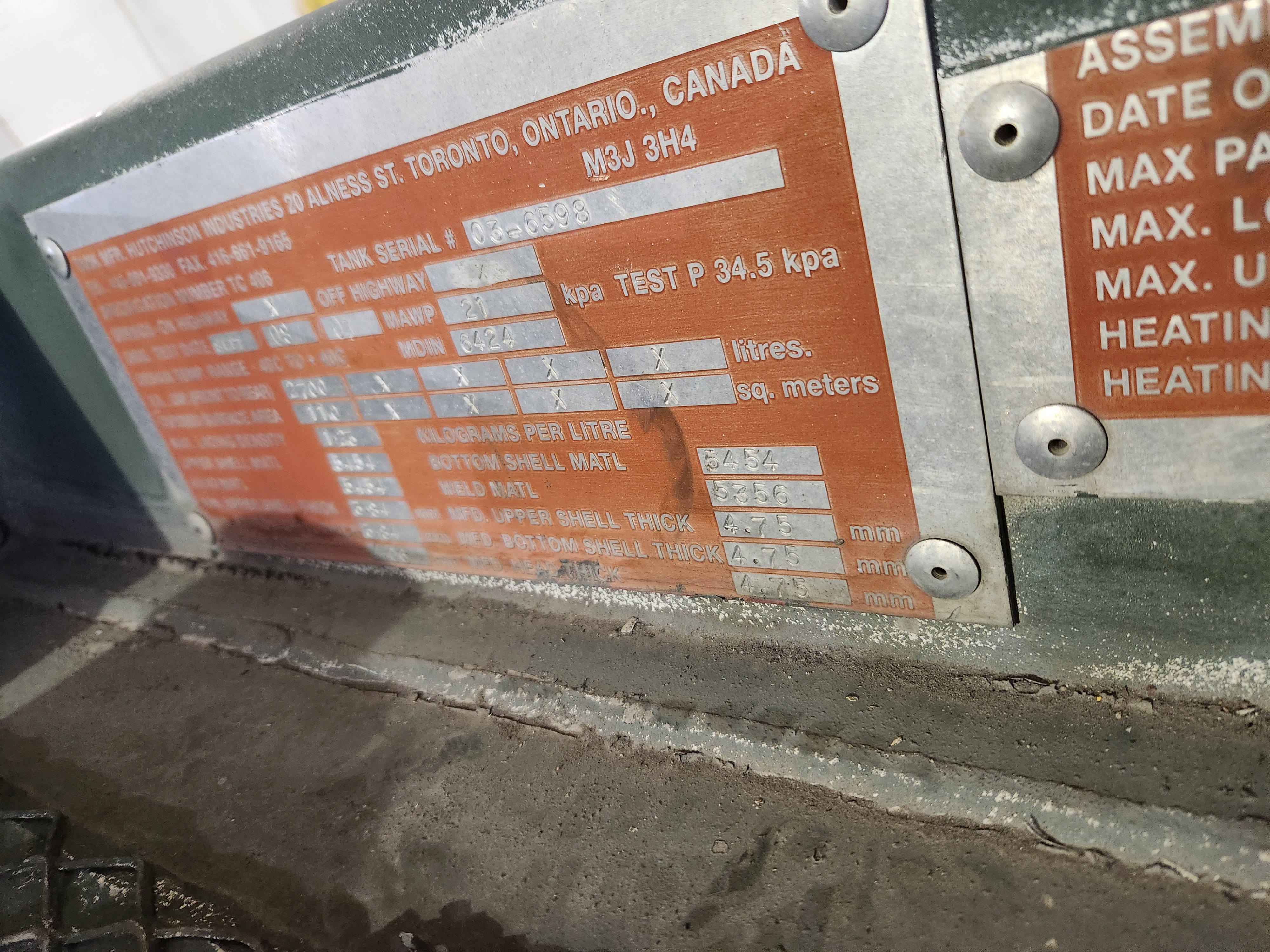Metal ID Plate Image