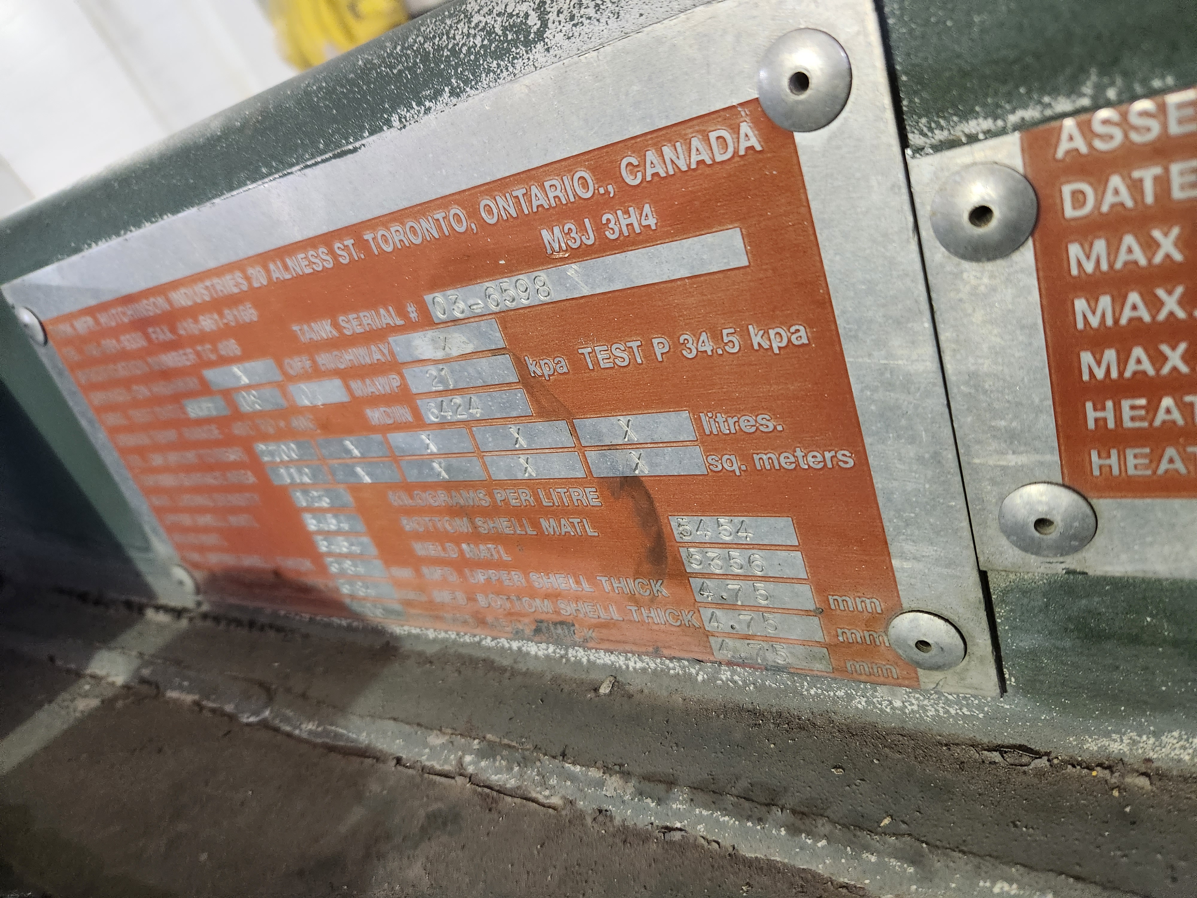 Metal ID Plate Image