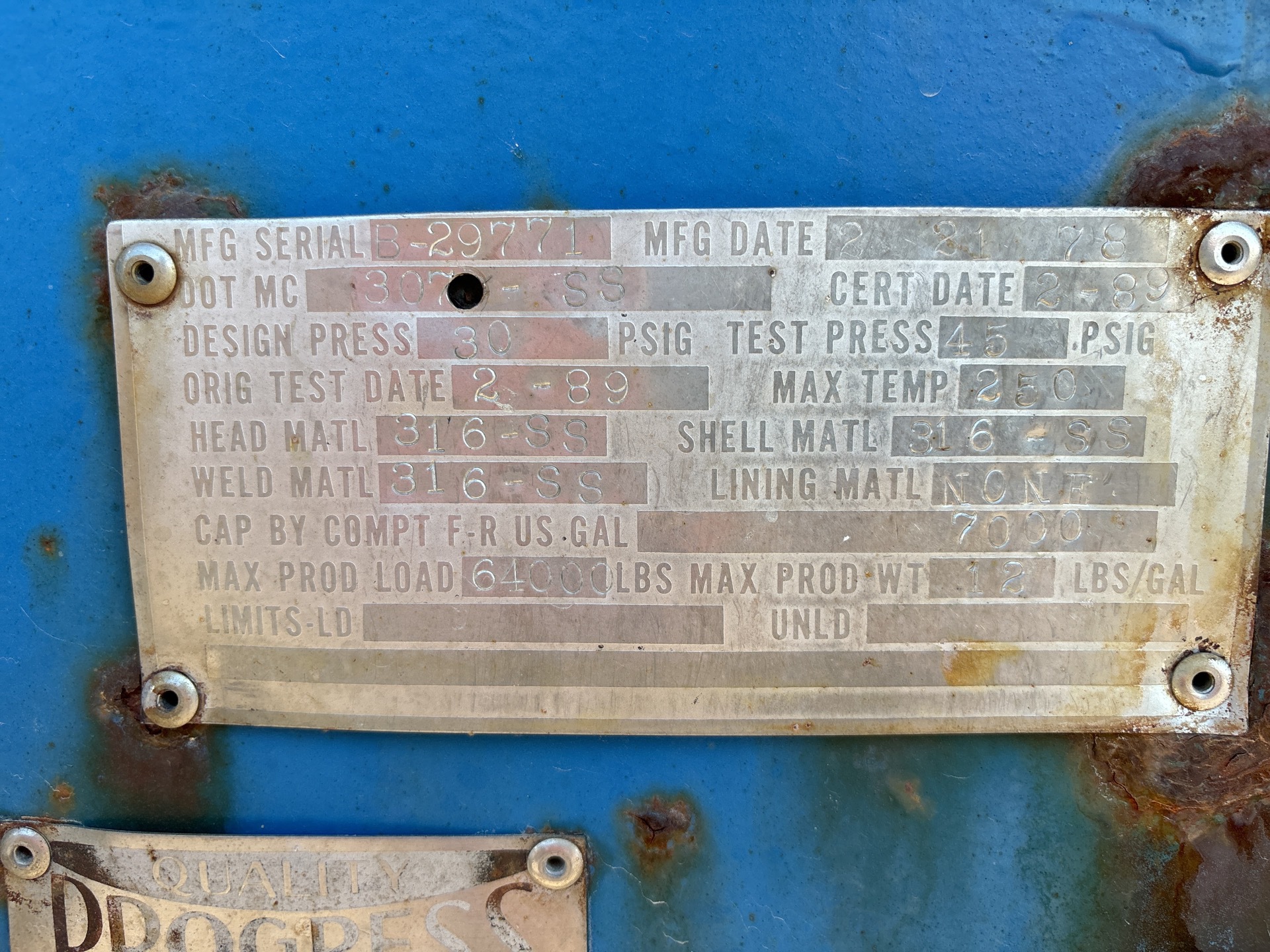 Metal ID Plate Image