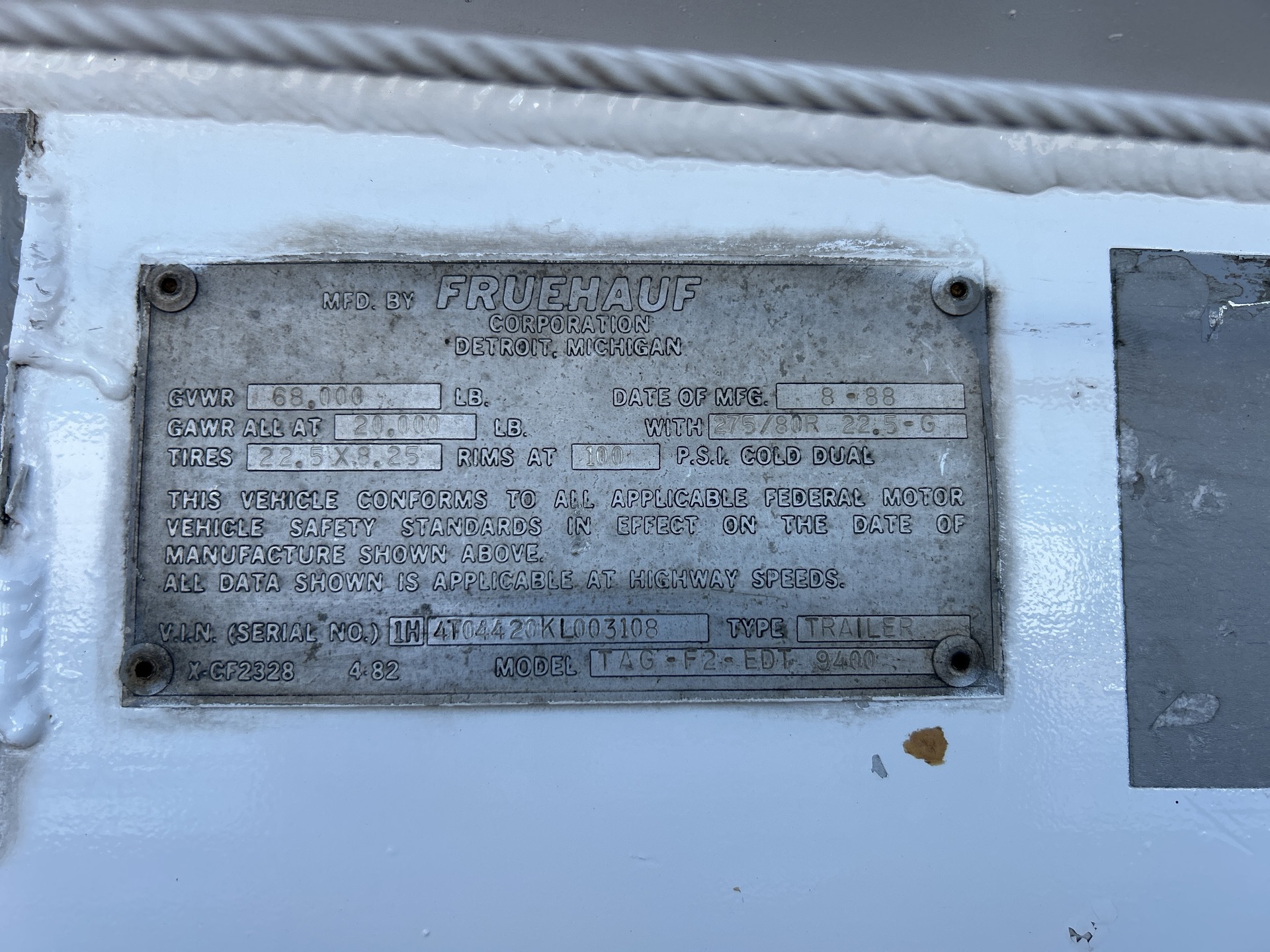 Metal ID Plate Image