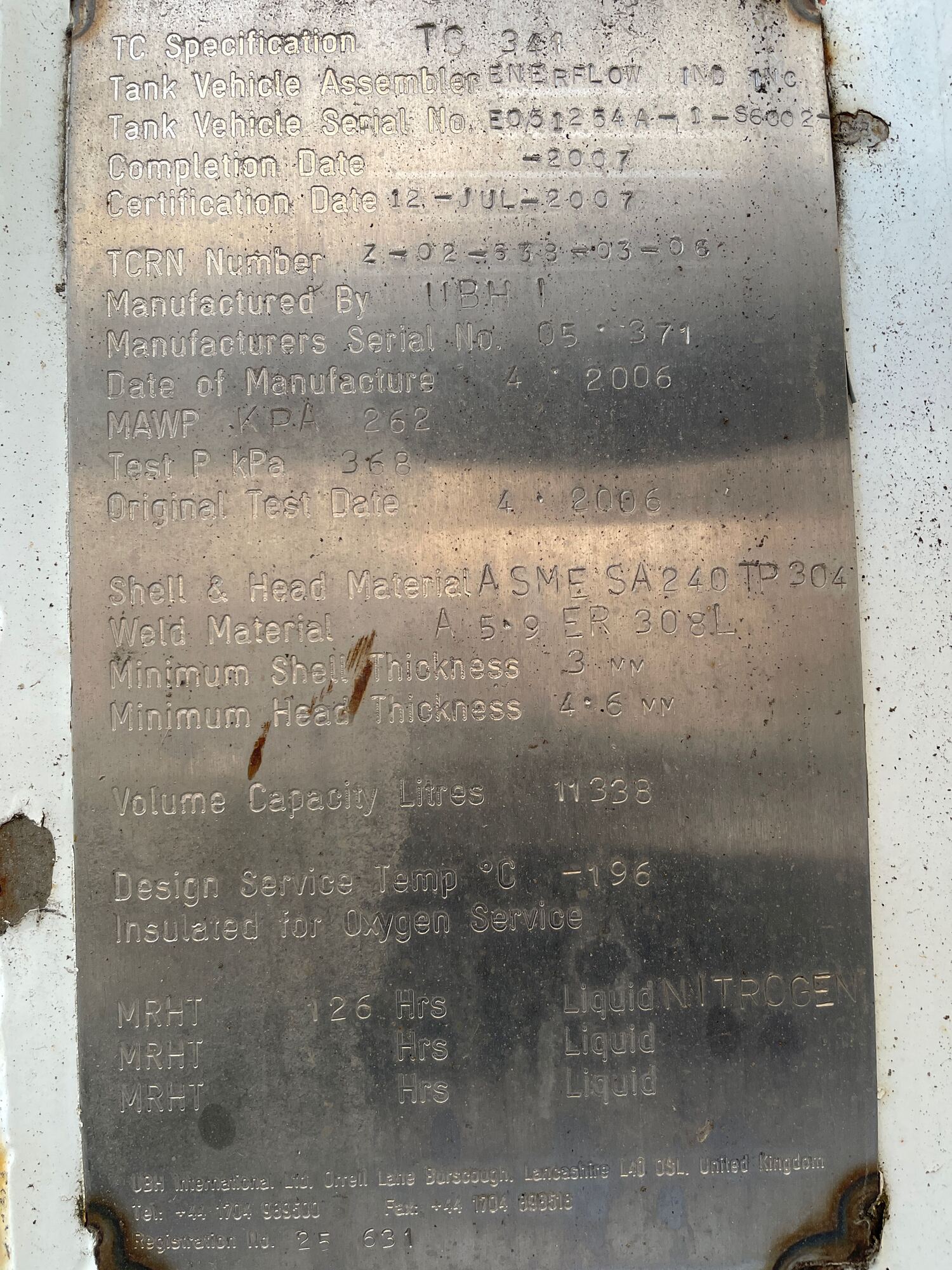 Metal ID Plate Image