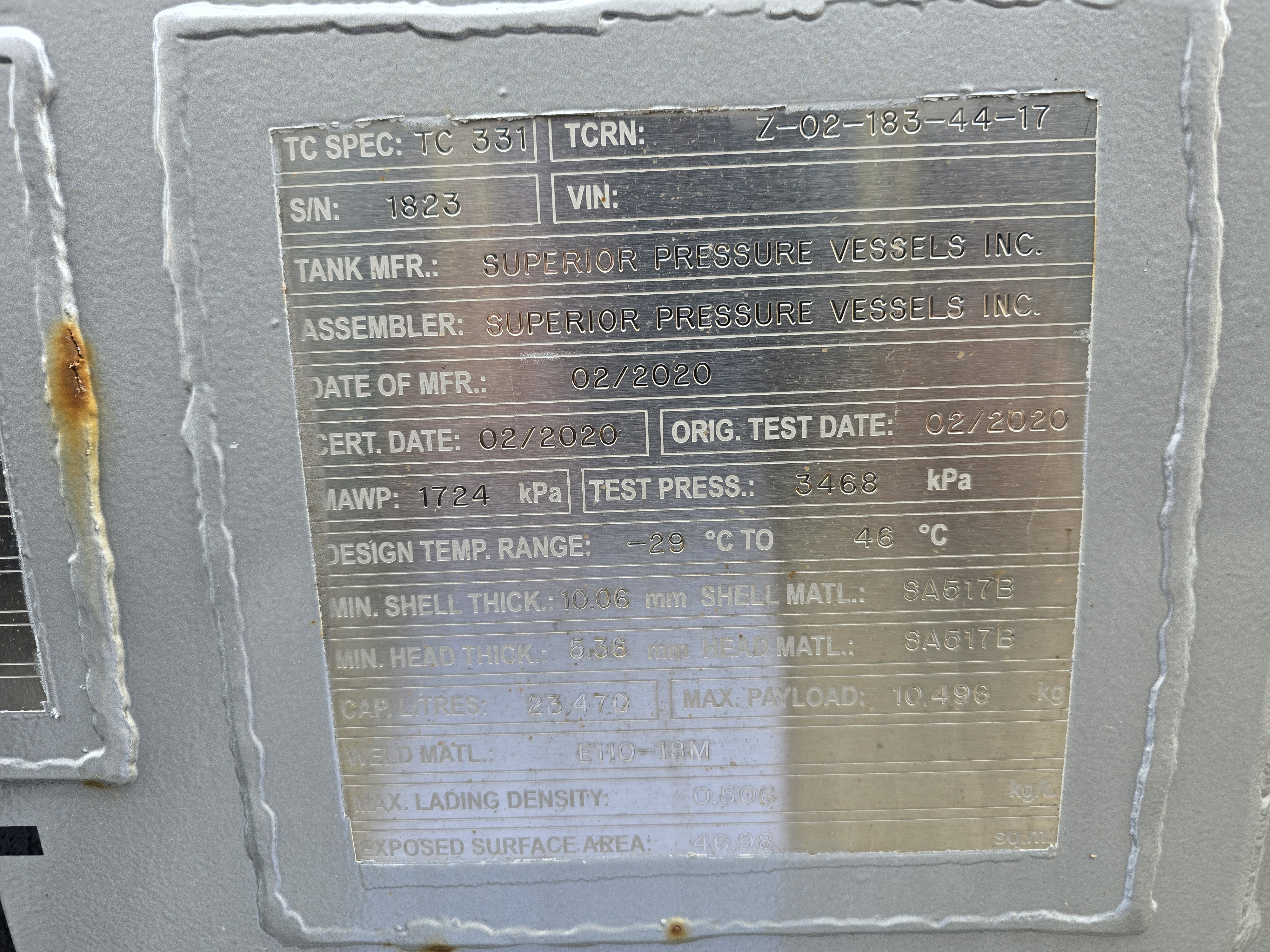 Metal ID Plate Image