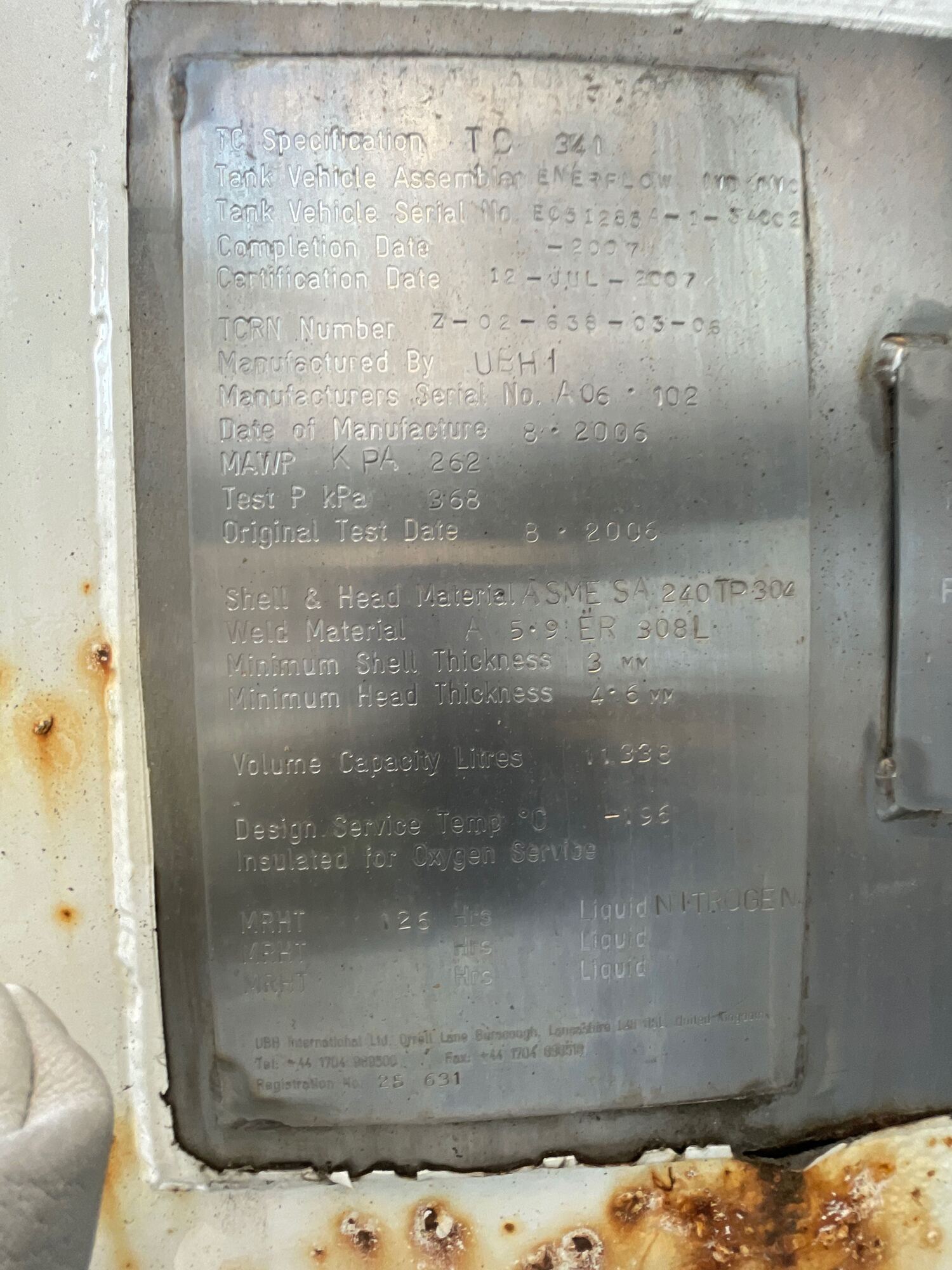 Metal ID Plate Image