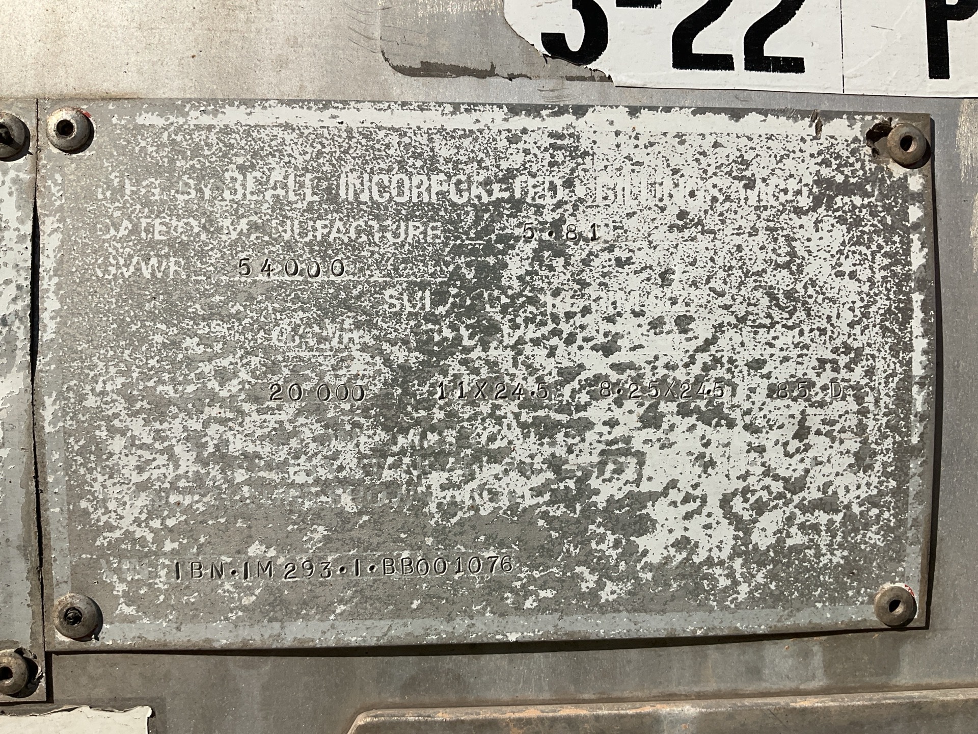 Metal ID Plate Image