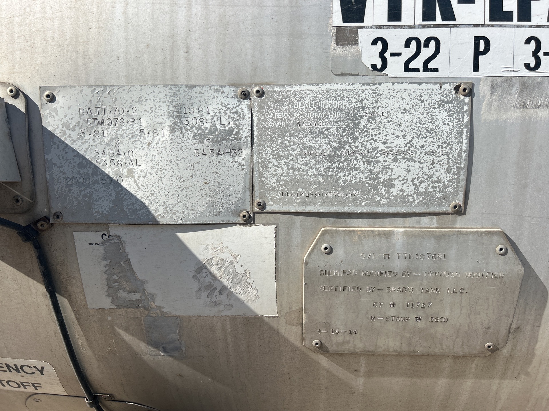 Metal ID Plate Image