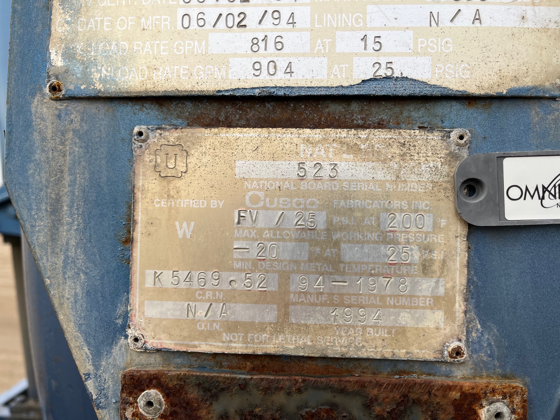 Metal ID Plate Image