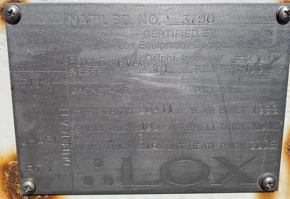 Metal ID Plate Image