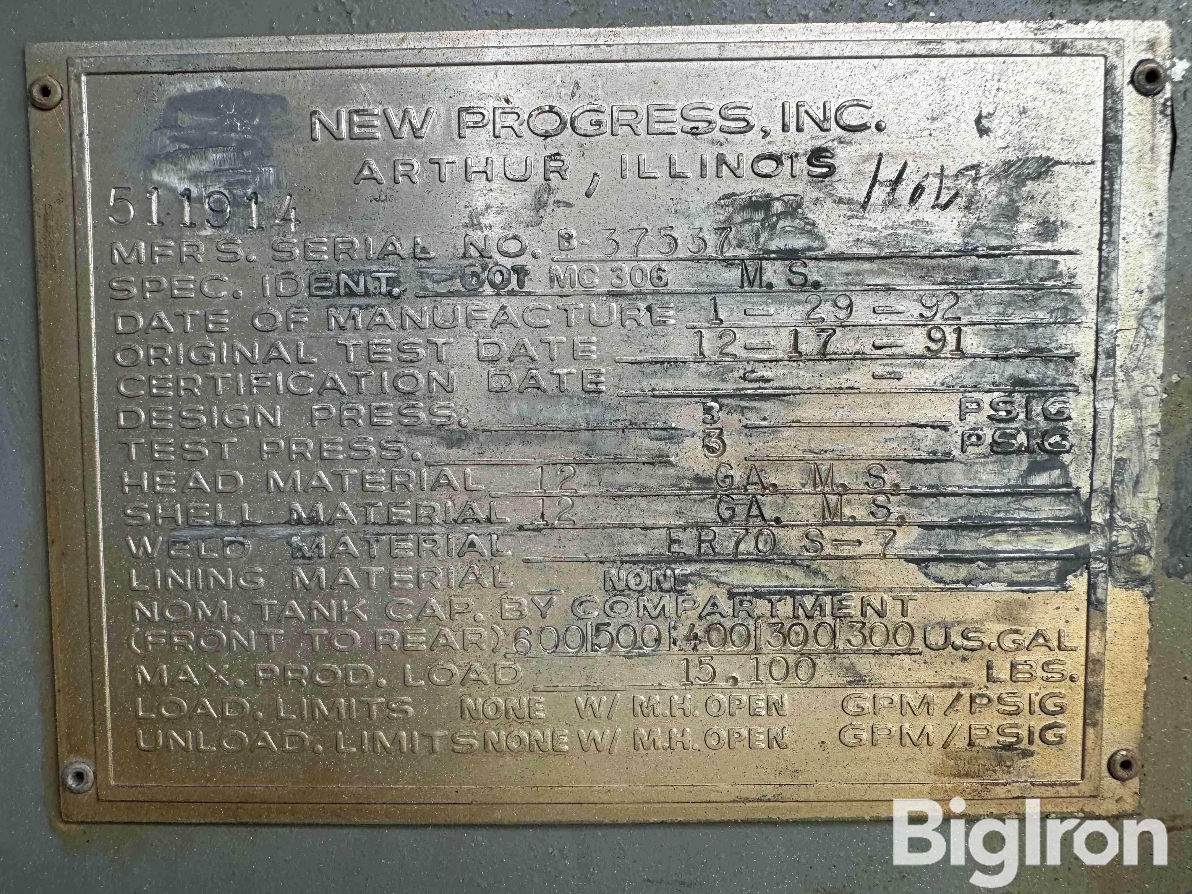 Metal ID Plate Image