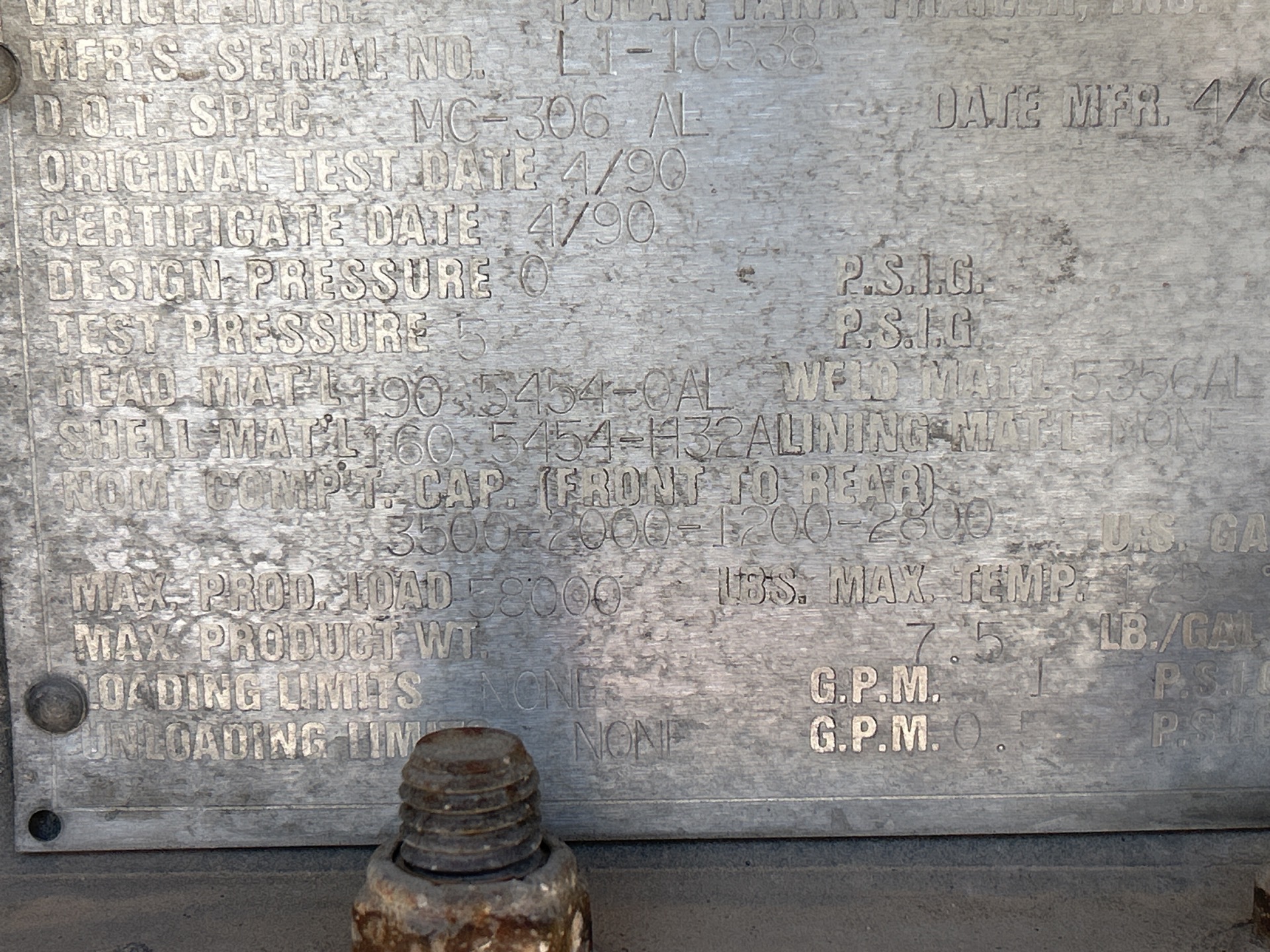 Metal ID Plate Image