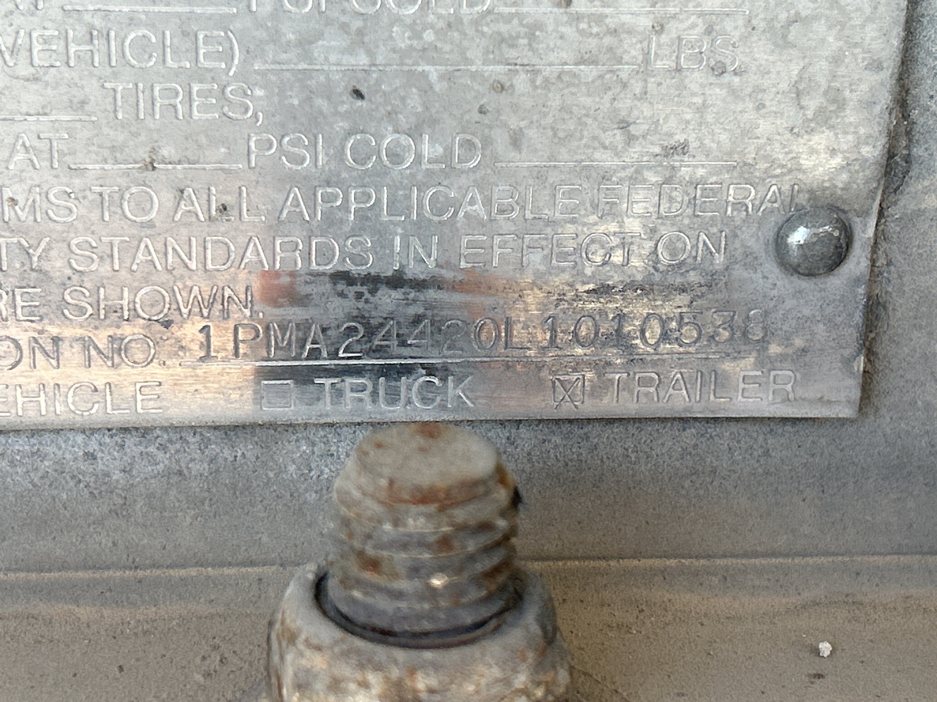 Metal ID Plate Image