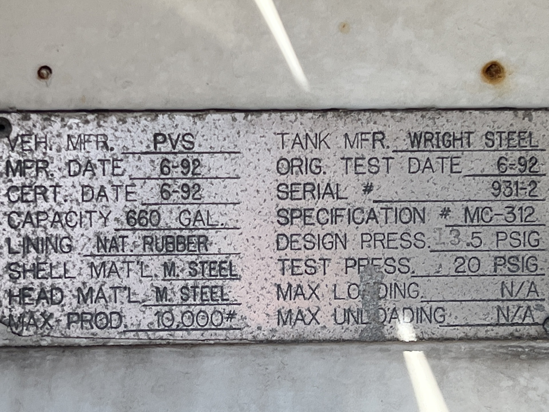 Metal ID Plate Image