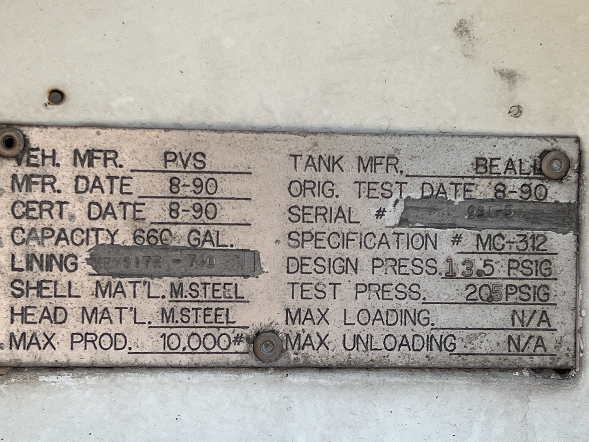 Metal ID Plate Image