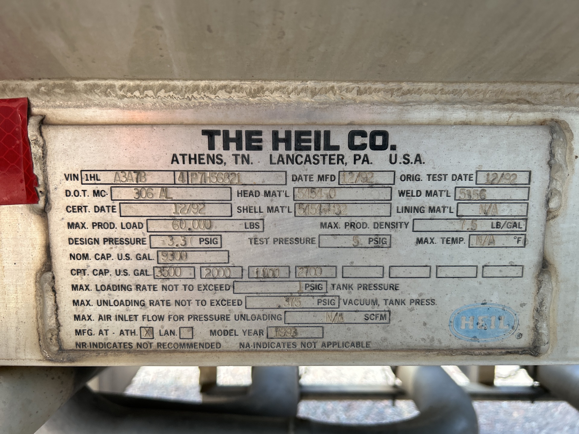 Metal ID Plate Image