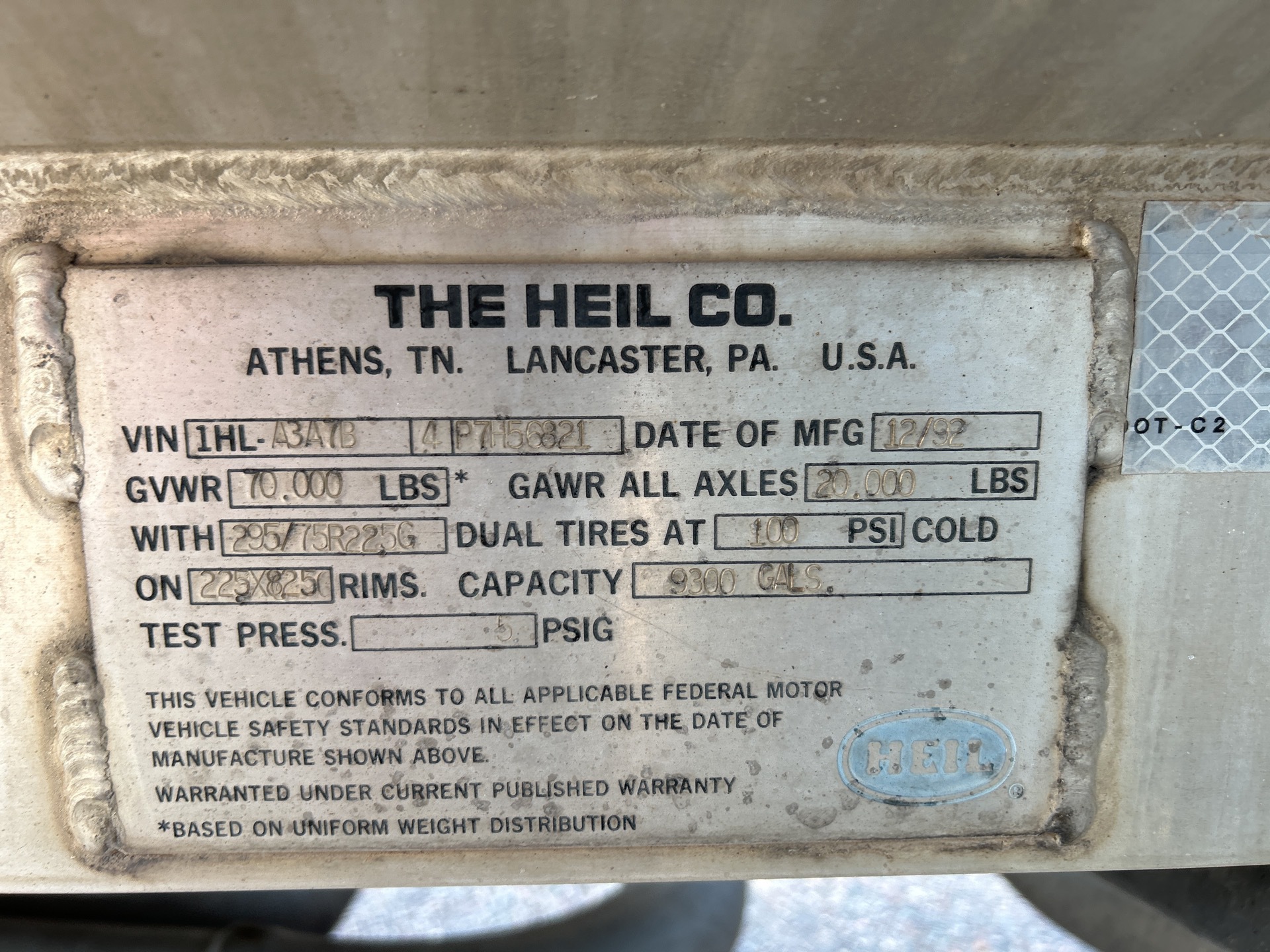 Metal ID Plate Image