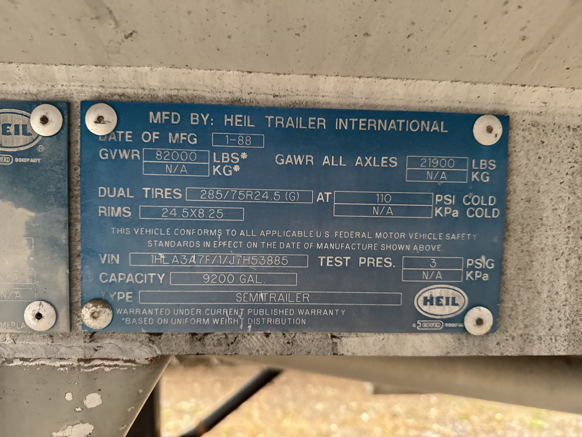 Metal ID Plate Image