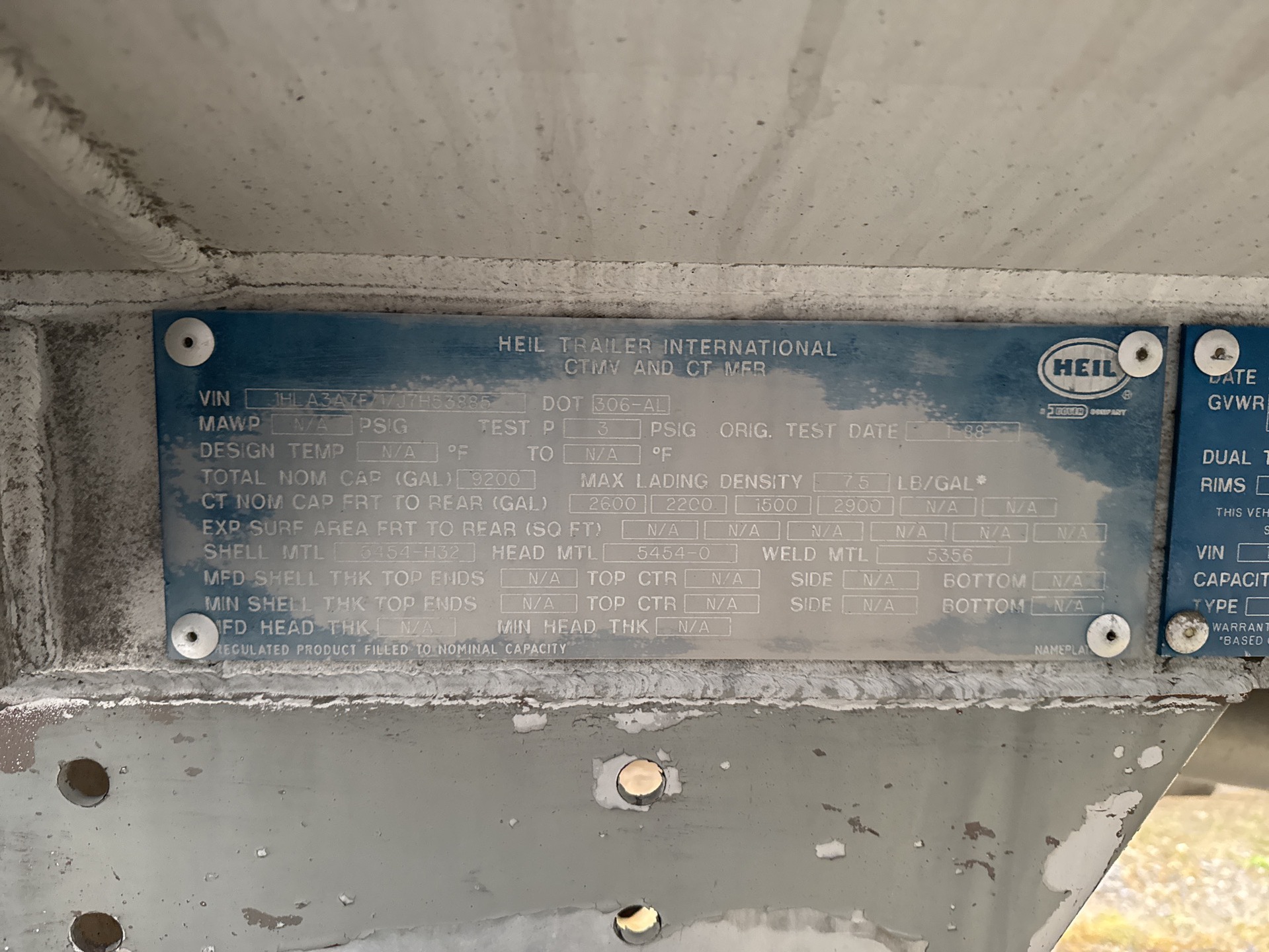 Metal ID Plate Image