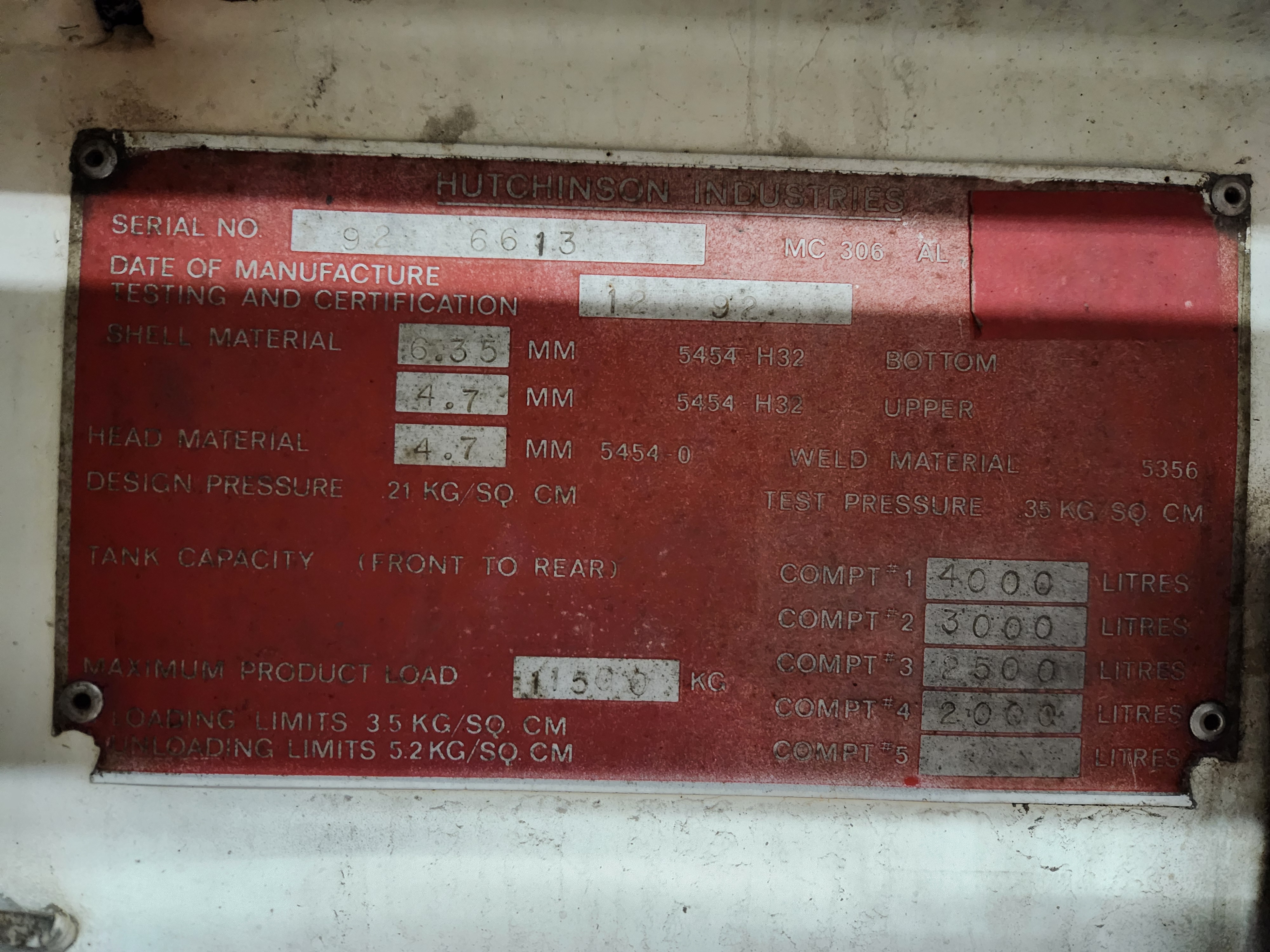 Metal ID Plate Image