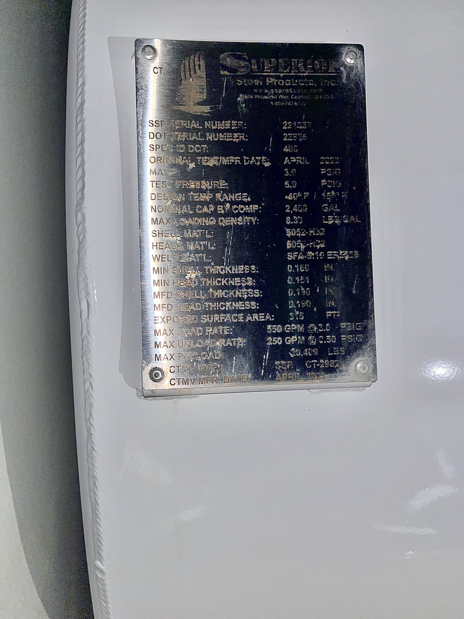 Metal ID Plate Image