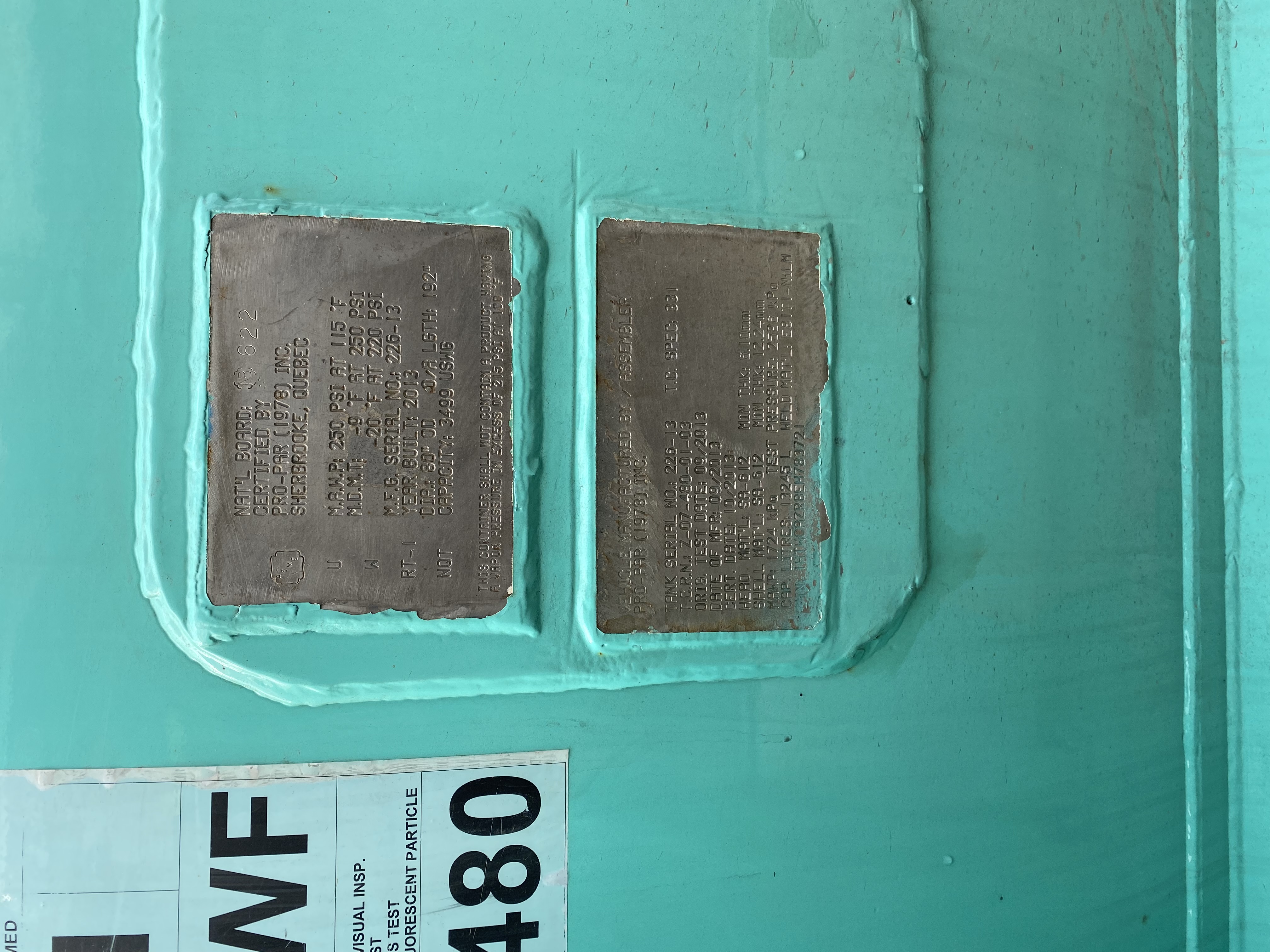 Metal ID Plate Image
