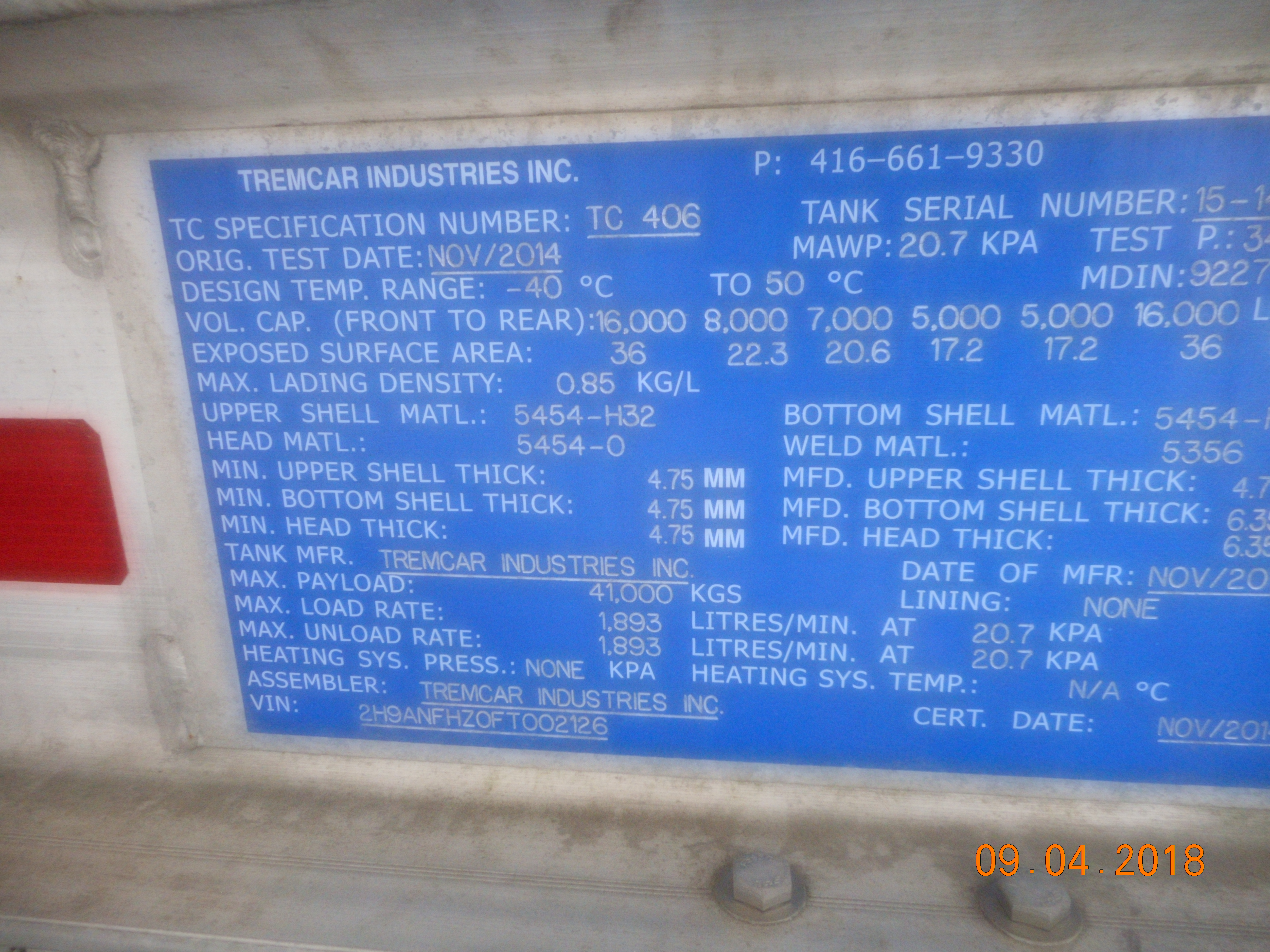 Metal ID Plate Image