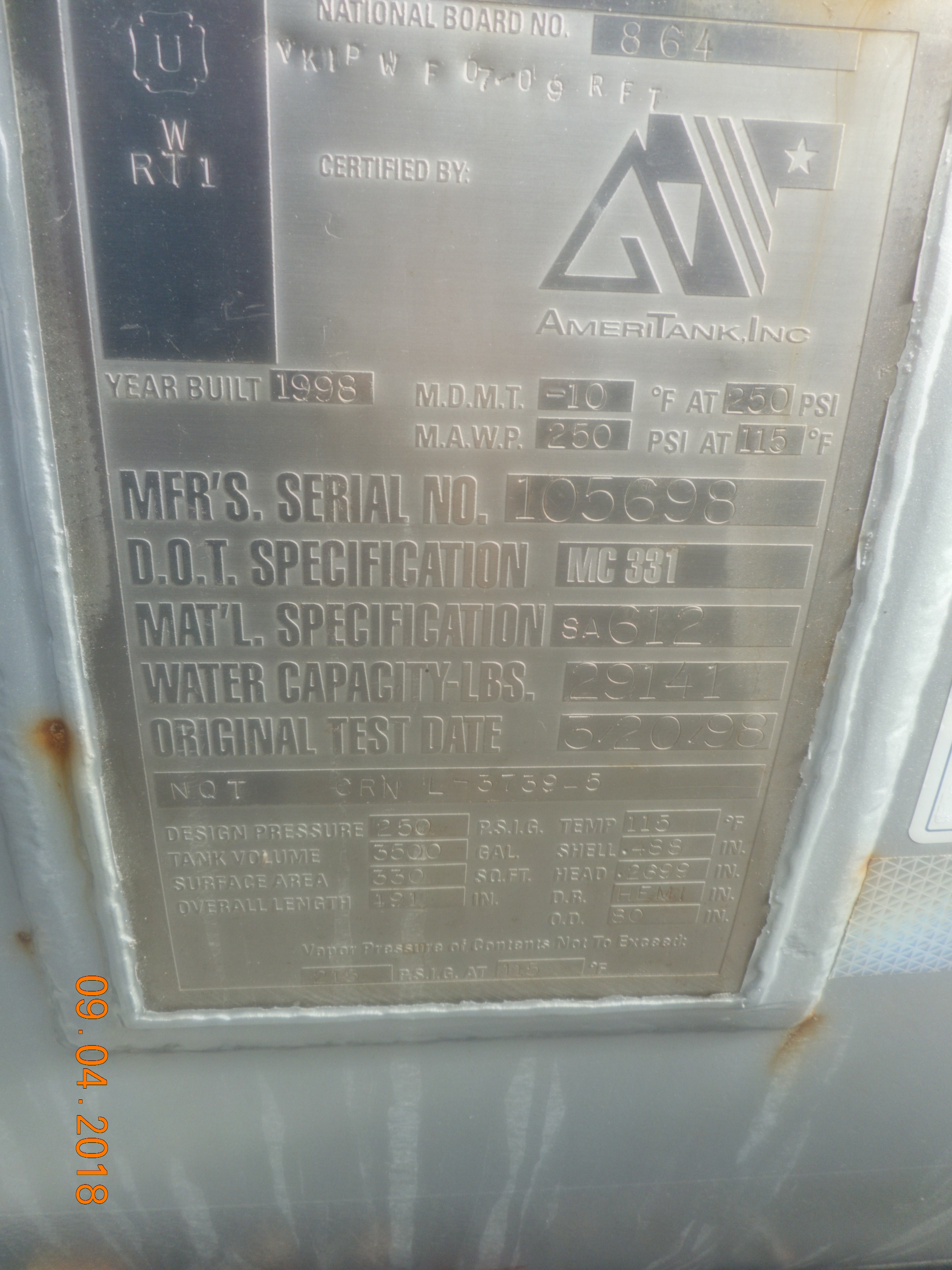 Metal ID Plate Image