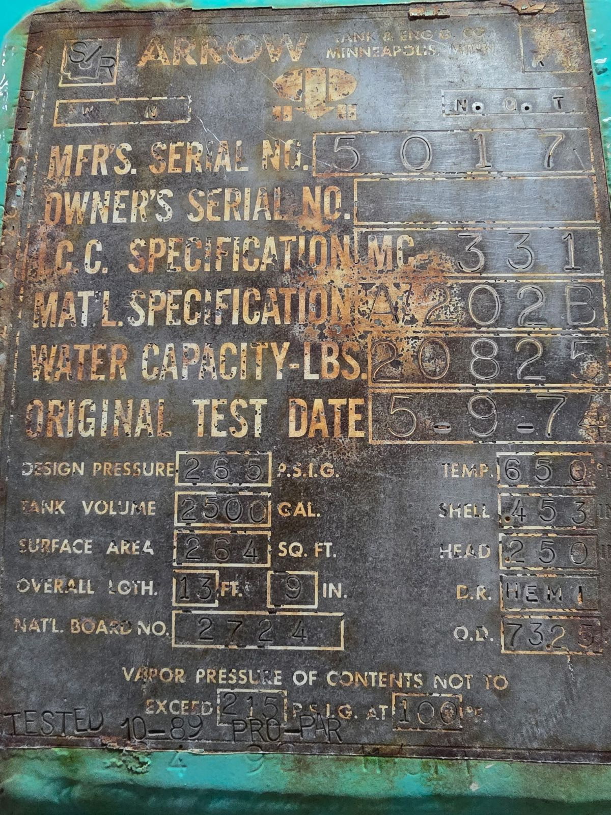 Metal ID Plate Image