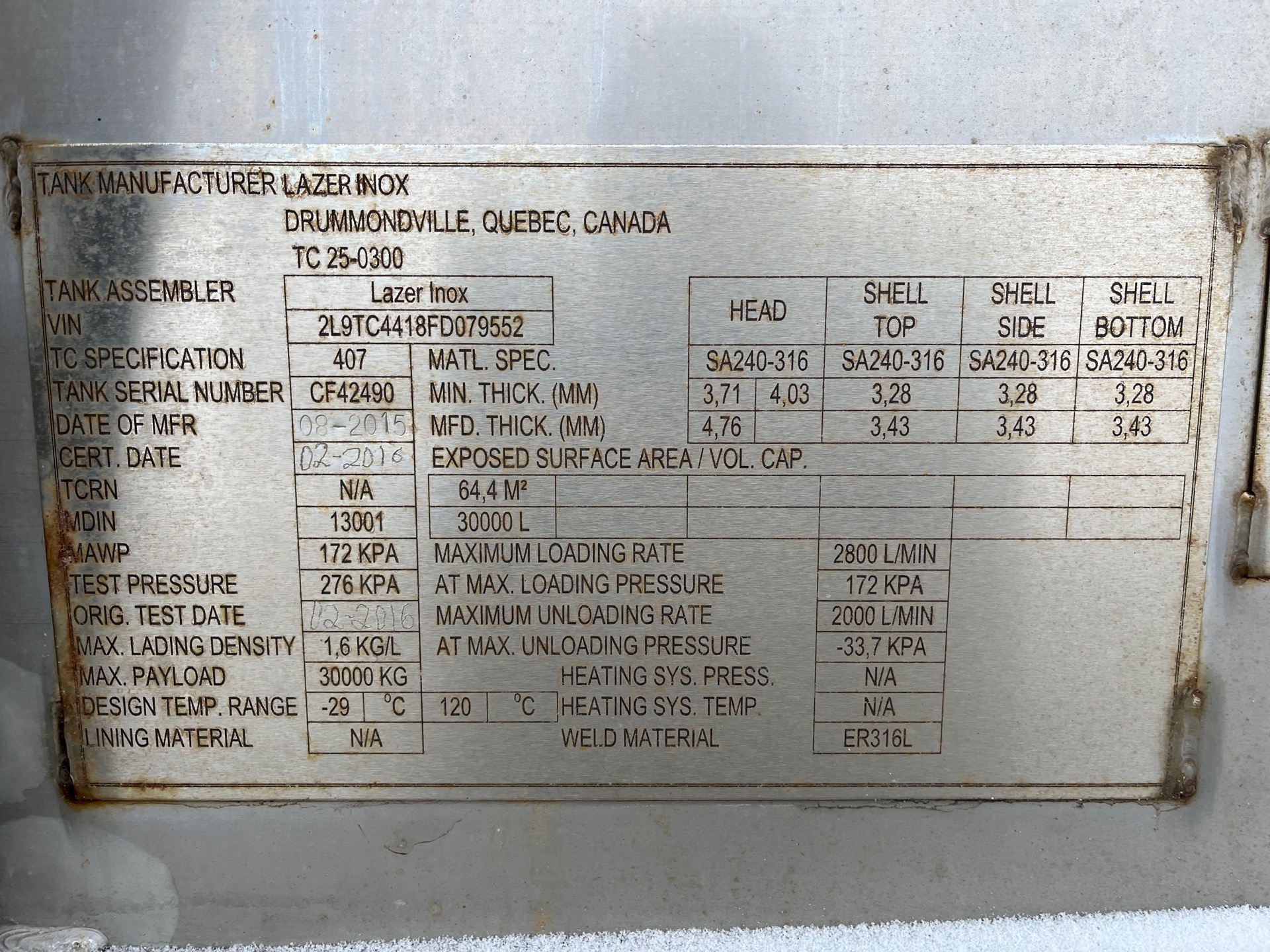 Metal ID Plate Image