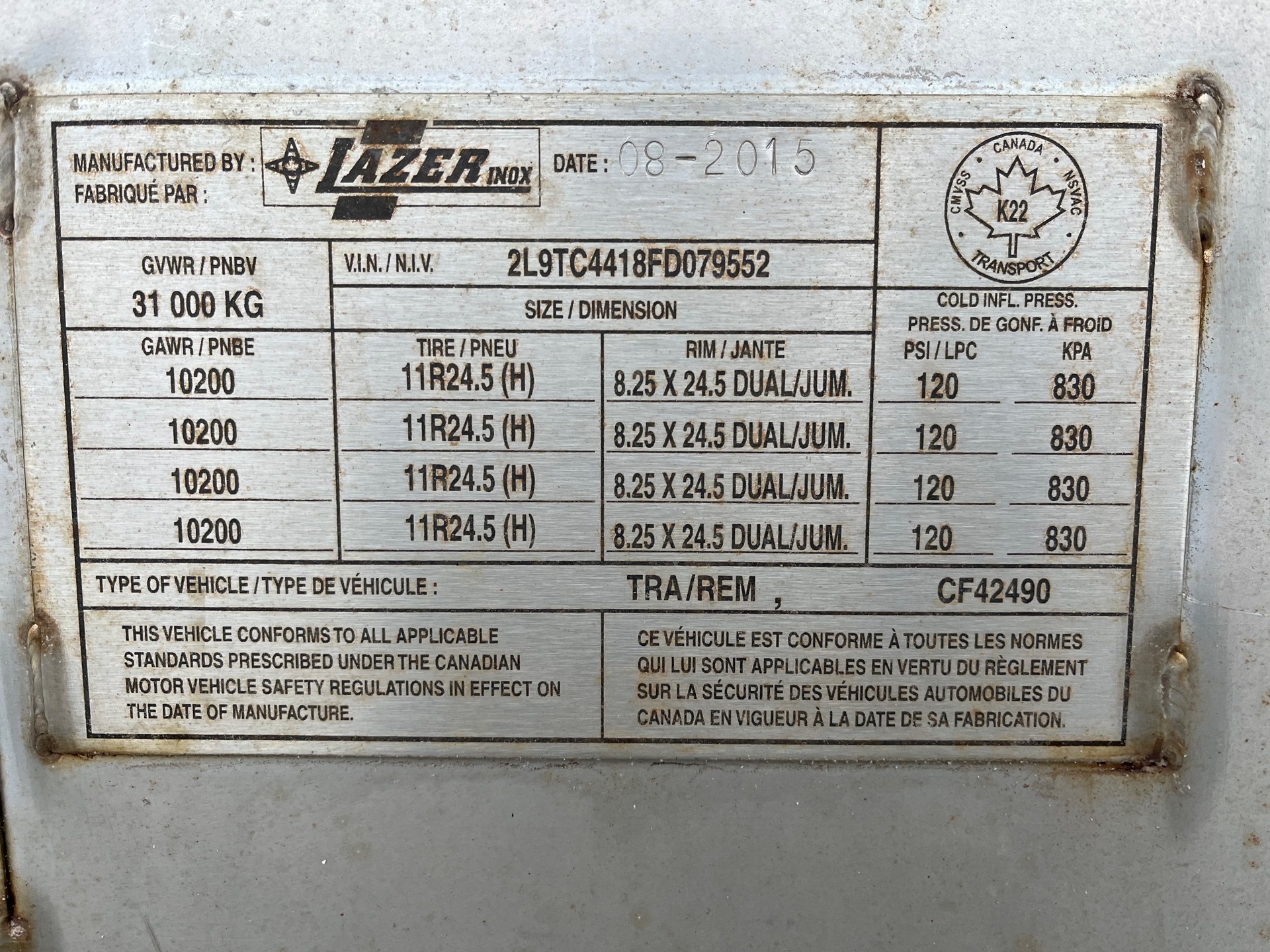Metal ID Plate Image
