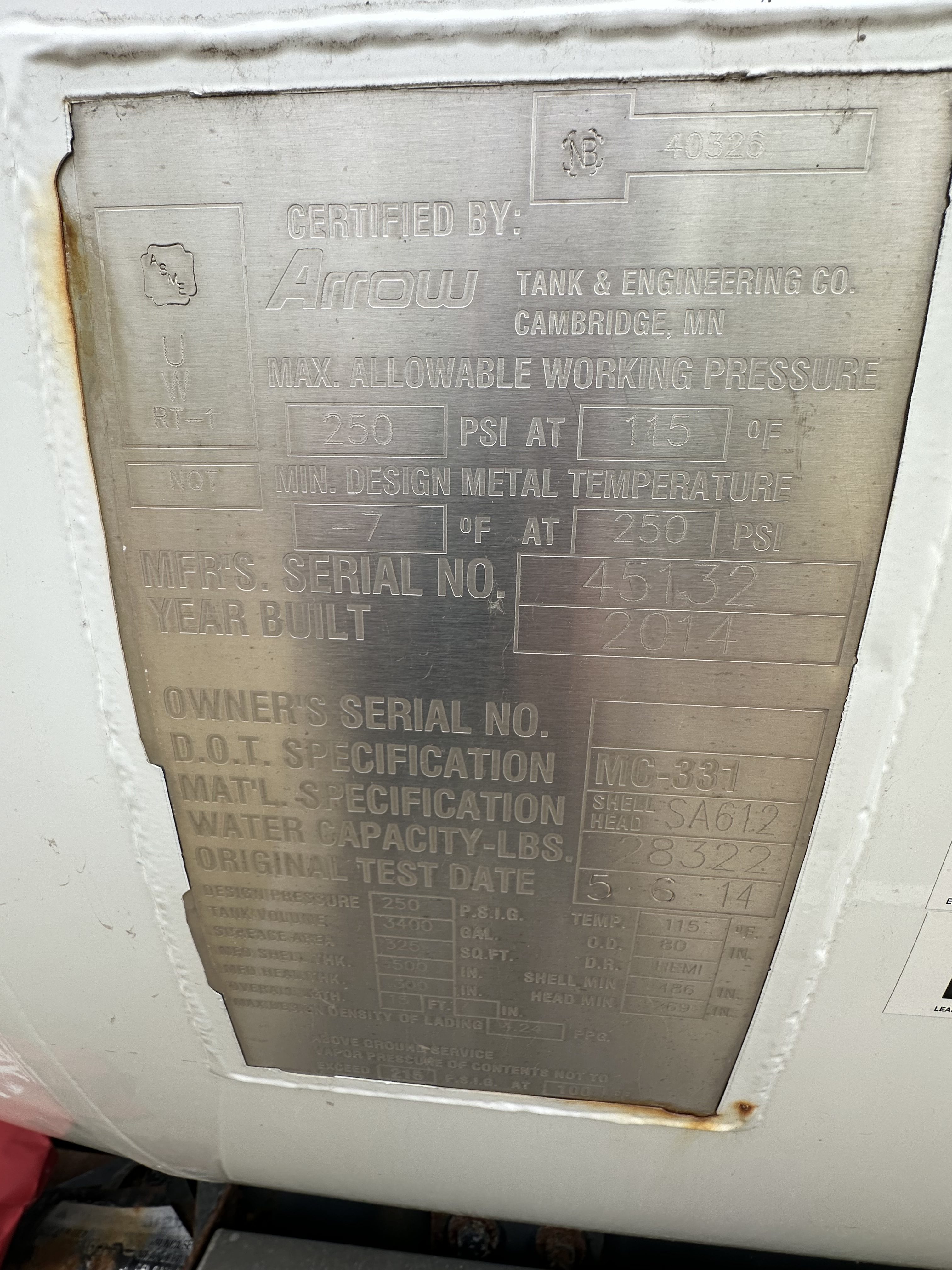 Metal ID Plate Image