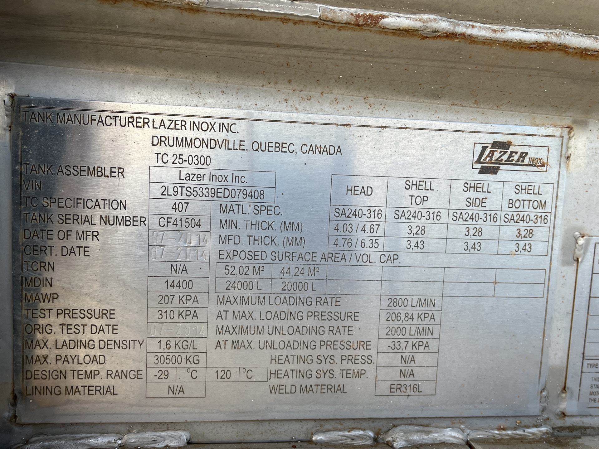 Metal ID Plate Image